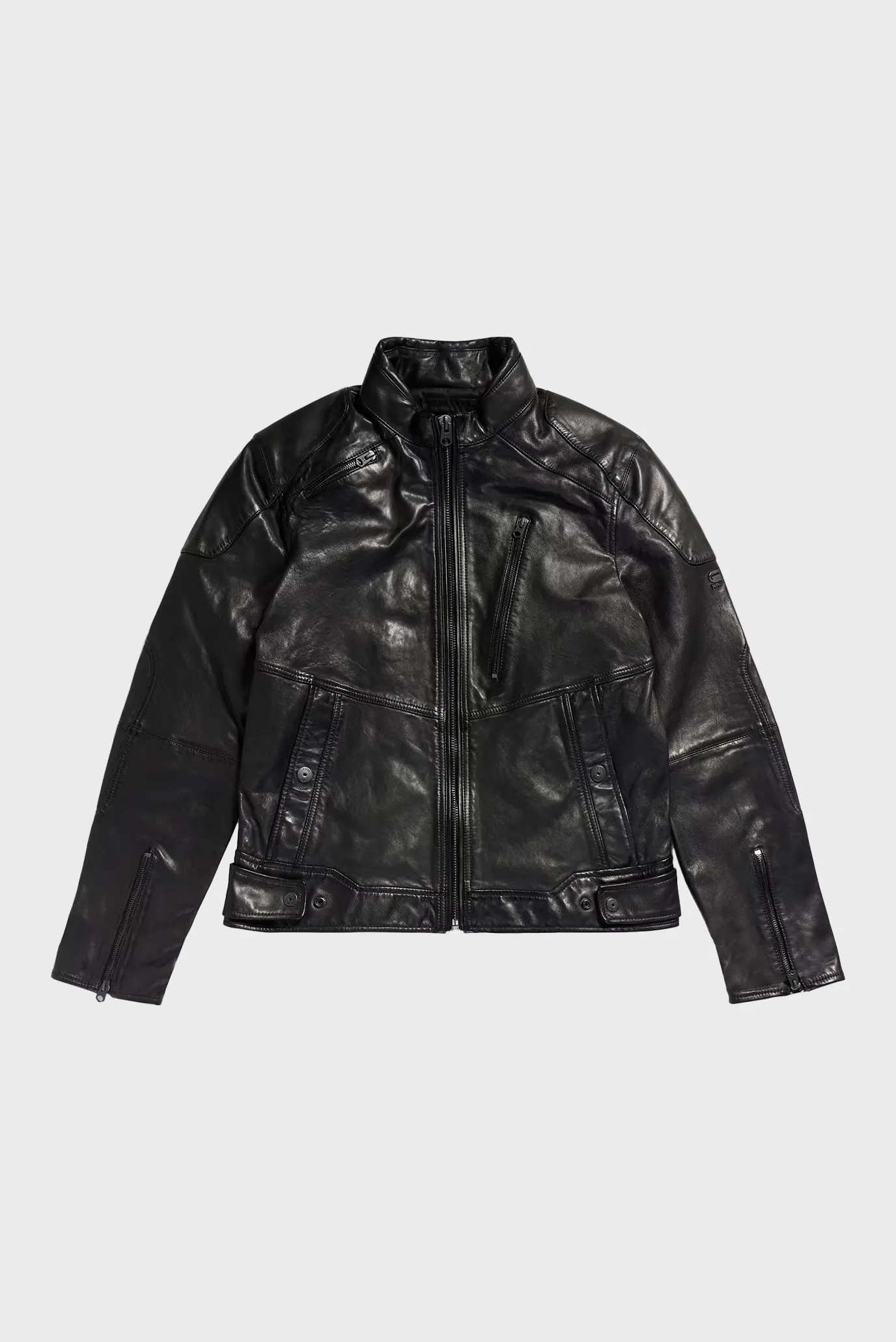 Мужская черная кожаная куртка Biker G-Star RAW D24275,B508