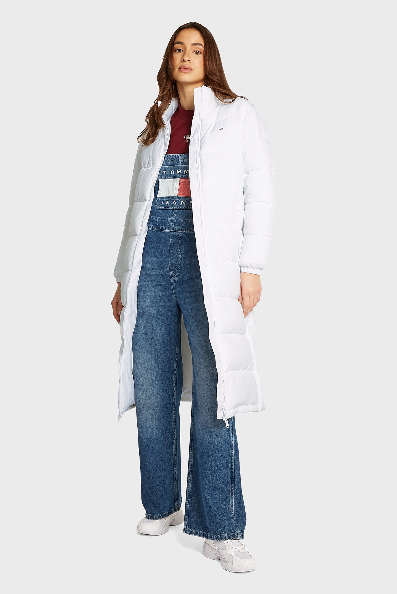 Женская белая куртка TJW MAXI ESSENTIAL PUFFER Белый XS Tommy Jeans DW0DW19918 Женская белая куртка TJW MAXI ESSENTIAL PUFFER Белый XS Tommy Jeans DW0DW19918