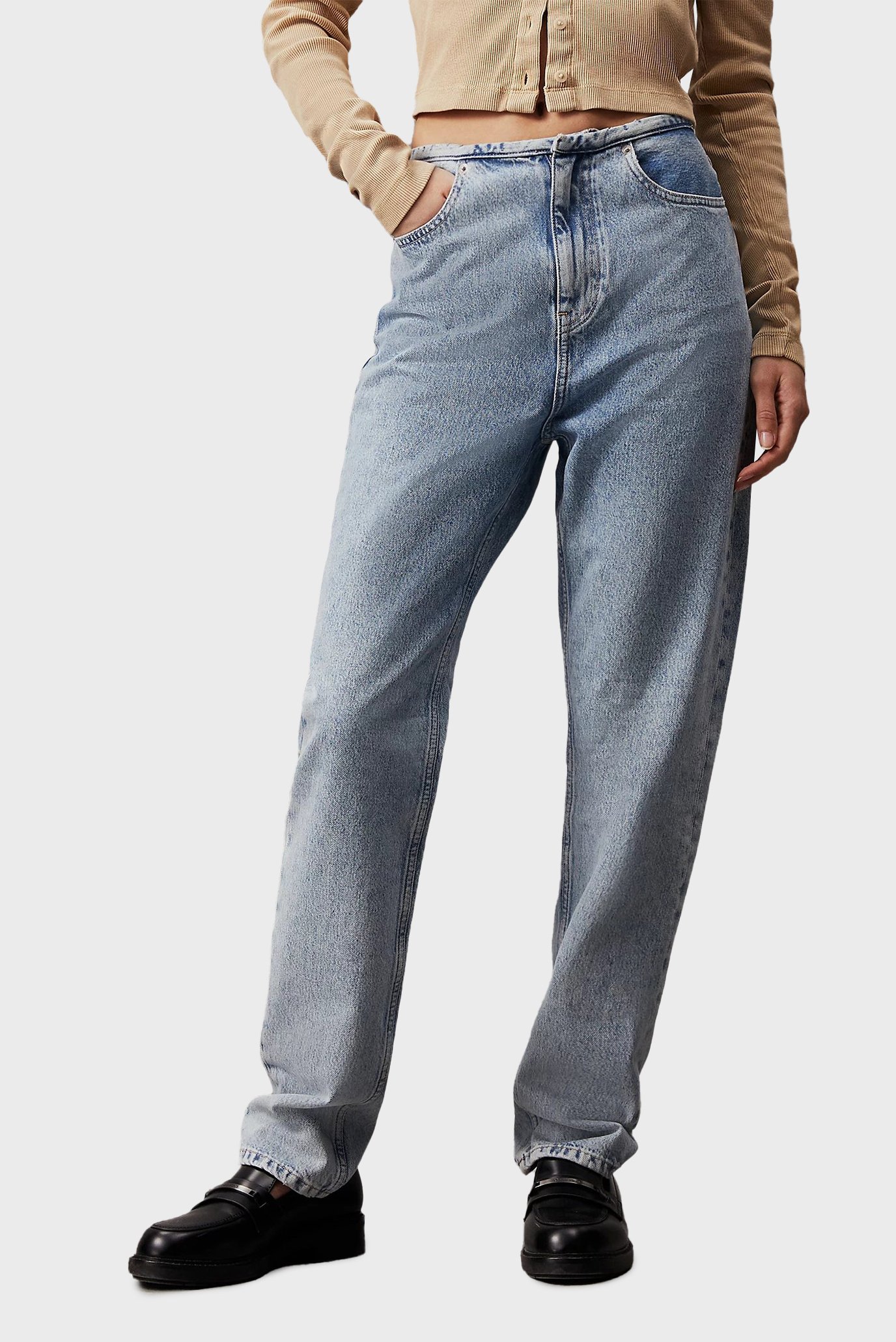 Женские голубые джинсы AUTHENTIC SLIM STRAIGHT BOUND W 1