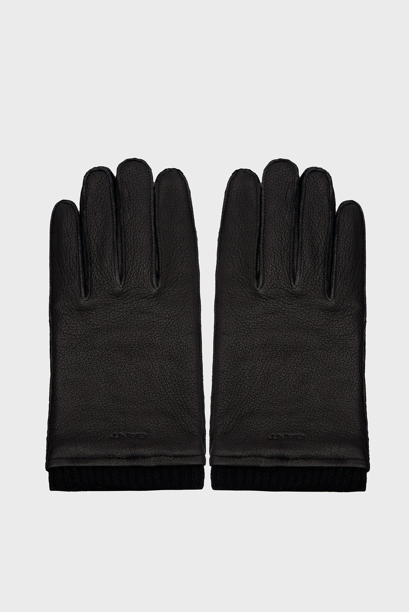 Мужские черные кожаные перчатки CASHMERE LINED LEATHER GLOVES 1