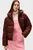 Женская коричневая куртка HOODED PUFFER