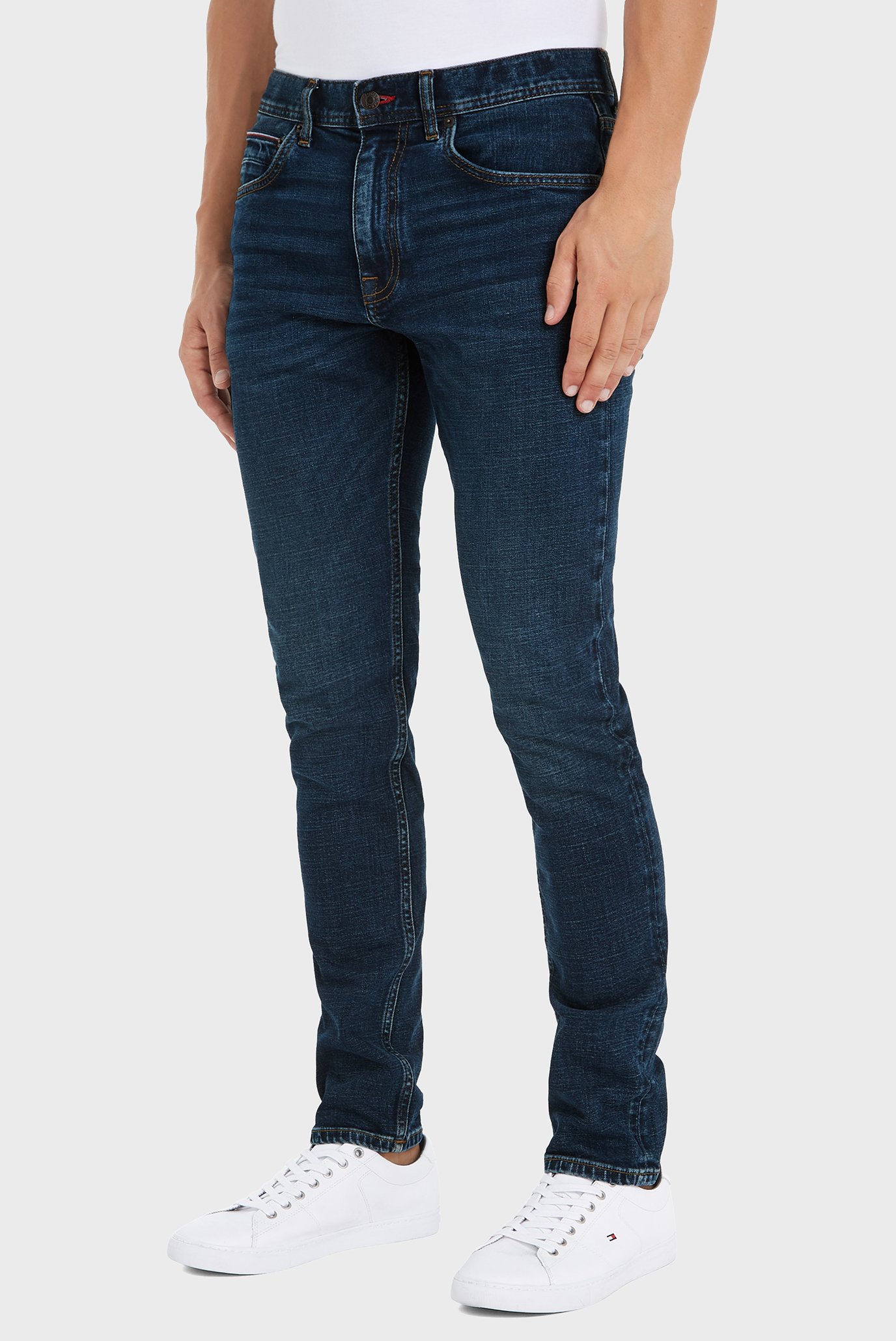 Мужские темно-синие джинсы TAPERED HOUSTON PSTR MILLER IND Синий 33-32 Tommy Hilfiger MW0MW35722