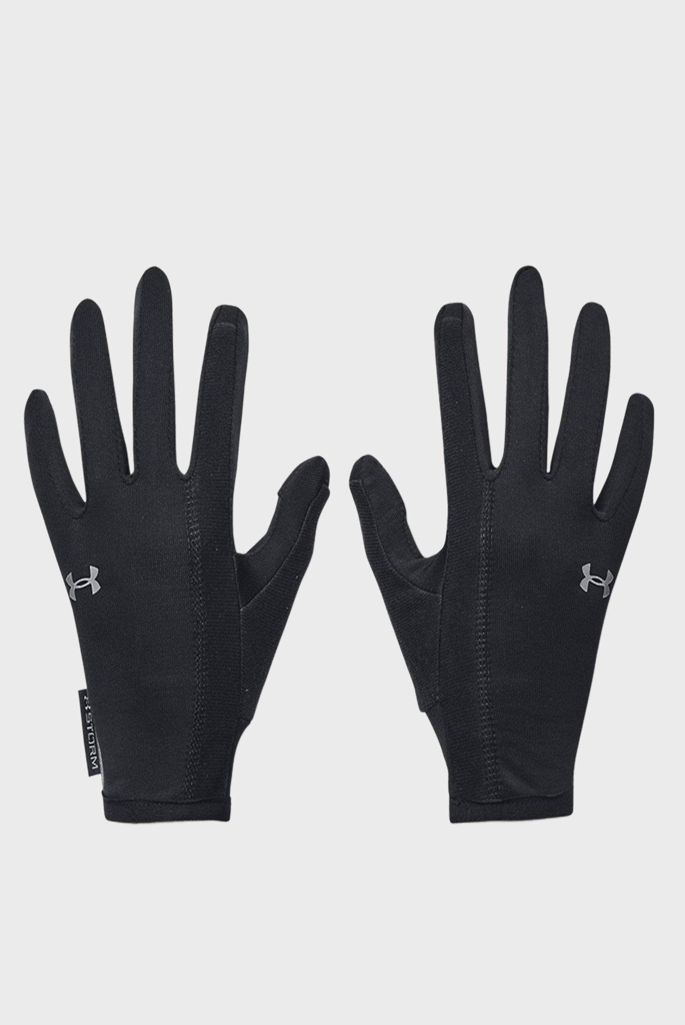 Жіночі чорні рукавички UA Storm Run Liner 1