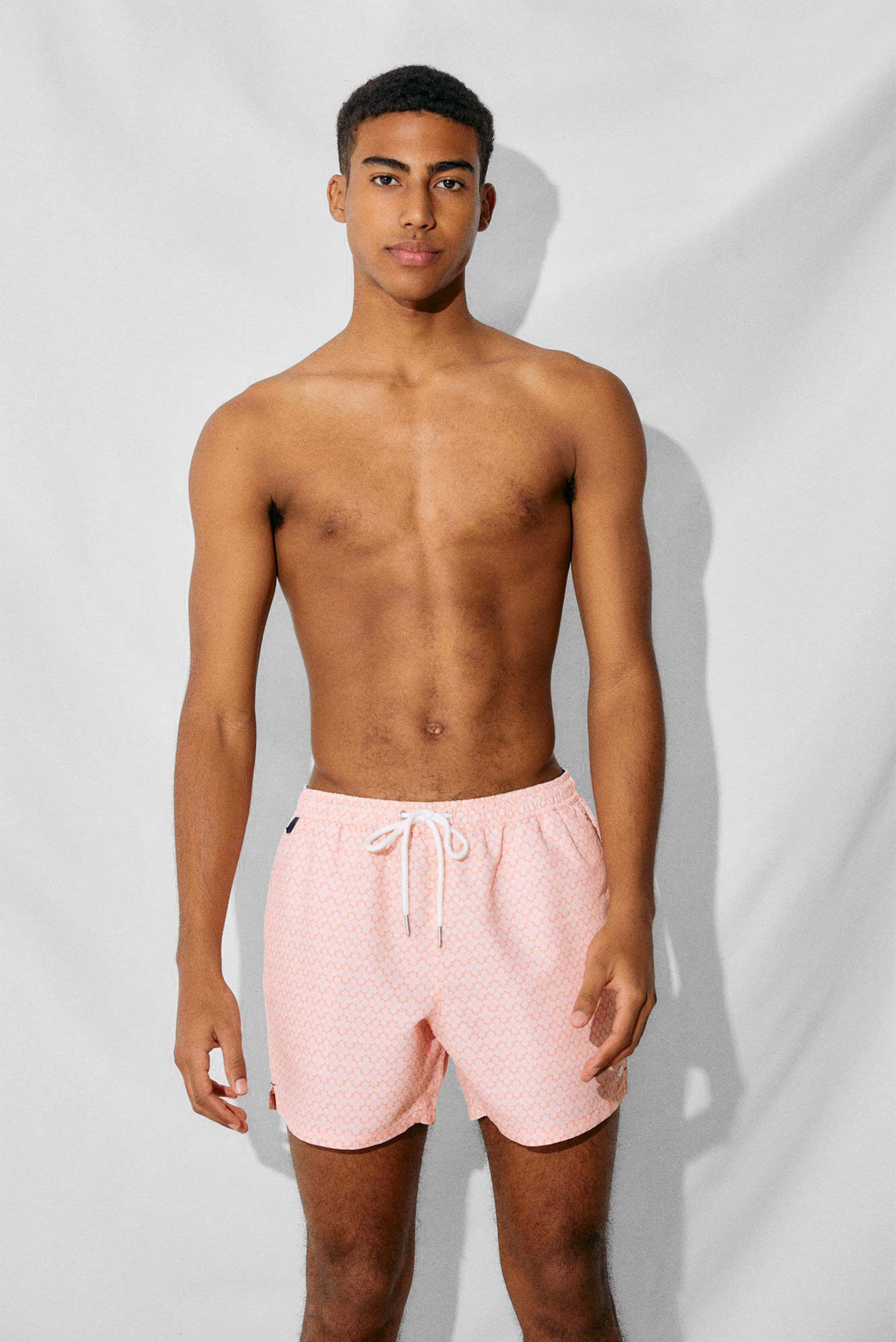 Мужские розовые плавательные шорты с узором Розовый S SPRINGFIELD 595051
