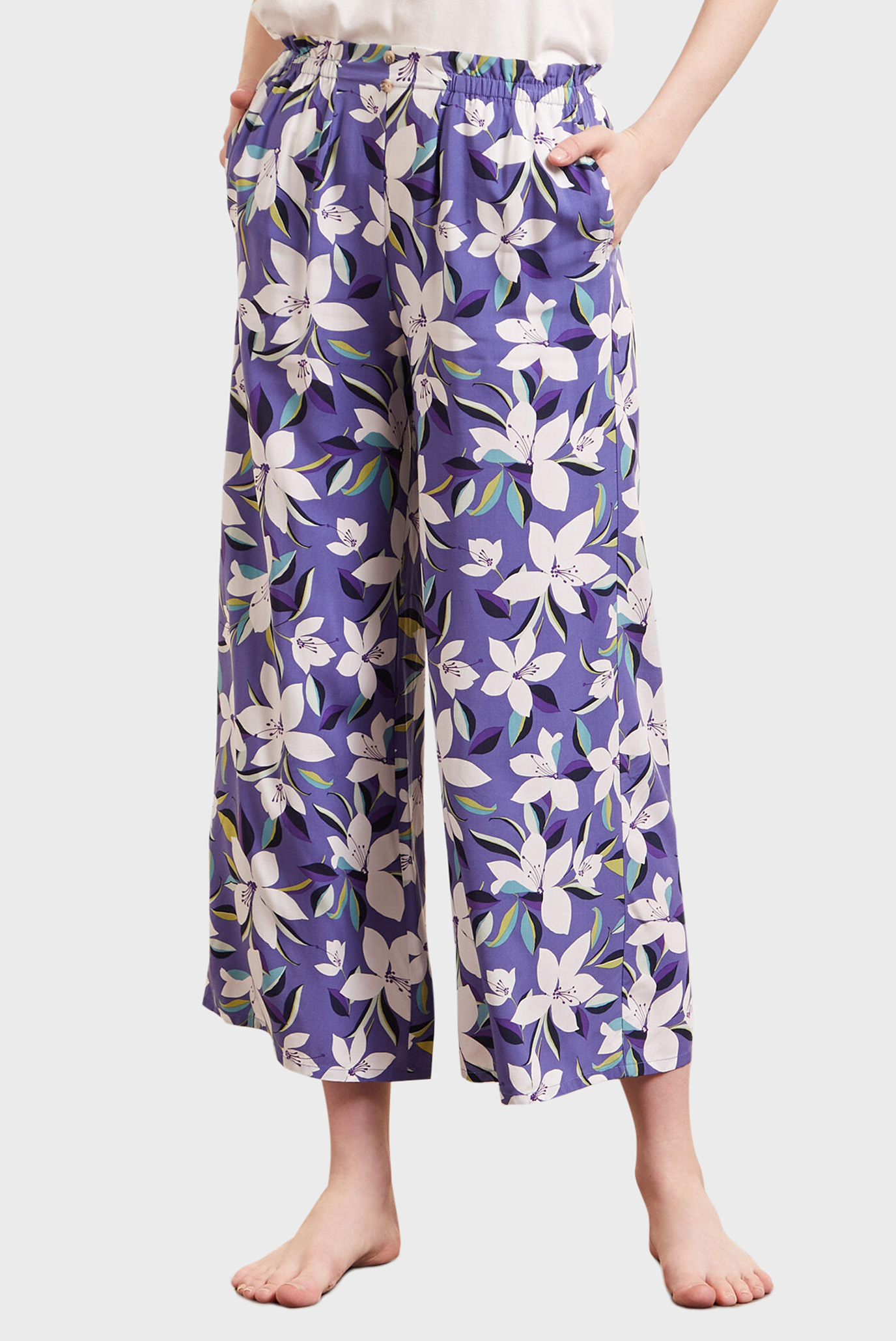 Женские сиреневые брюки 7/8 ELIE Etam 6527690 — MD-Fashion
