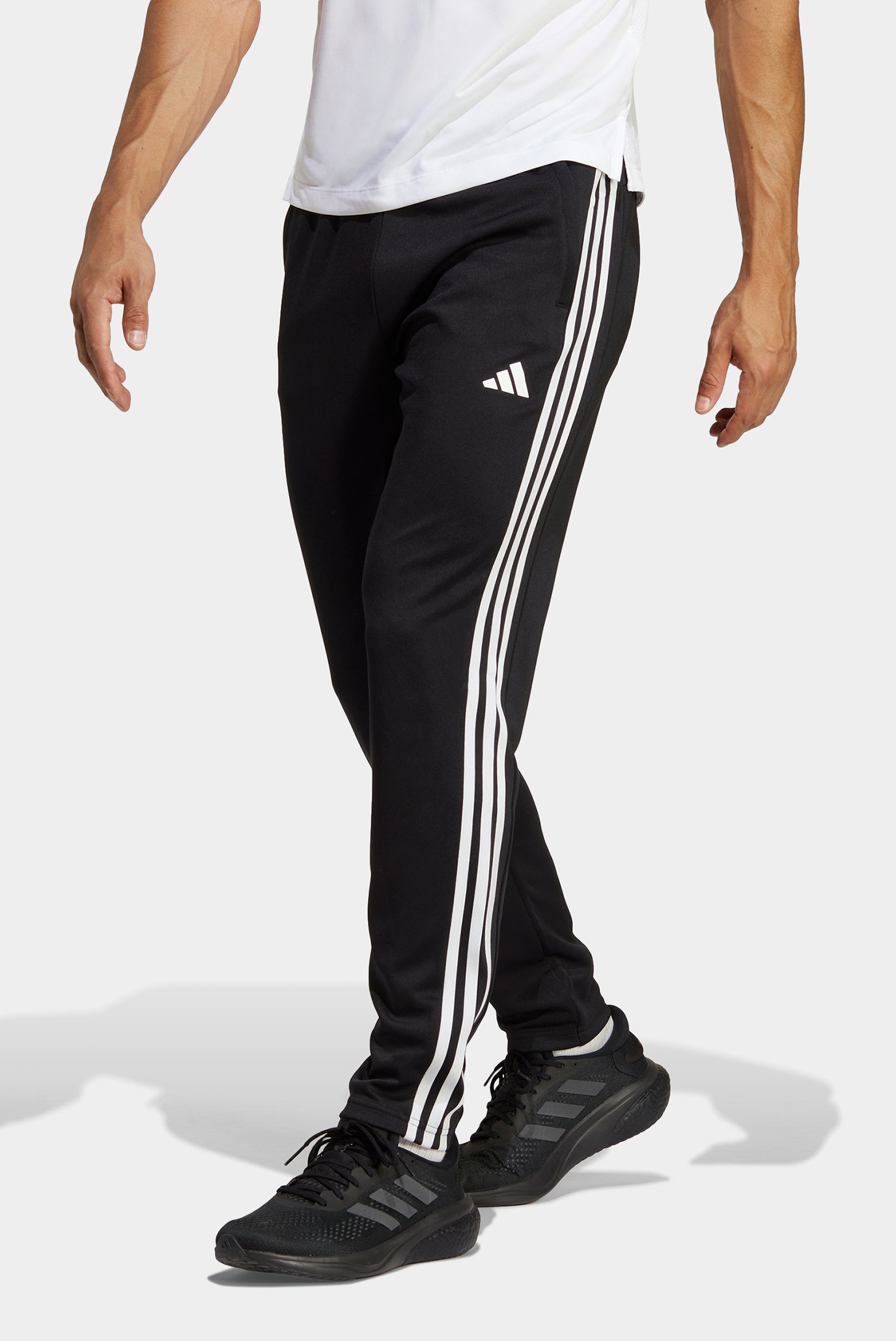 Мужские черные спортивные брюки Train Essentials 3-Stripes 1