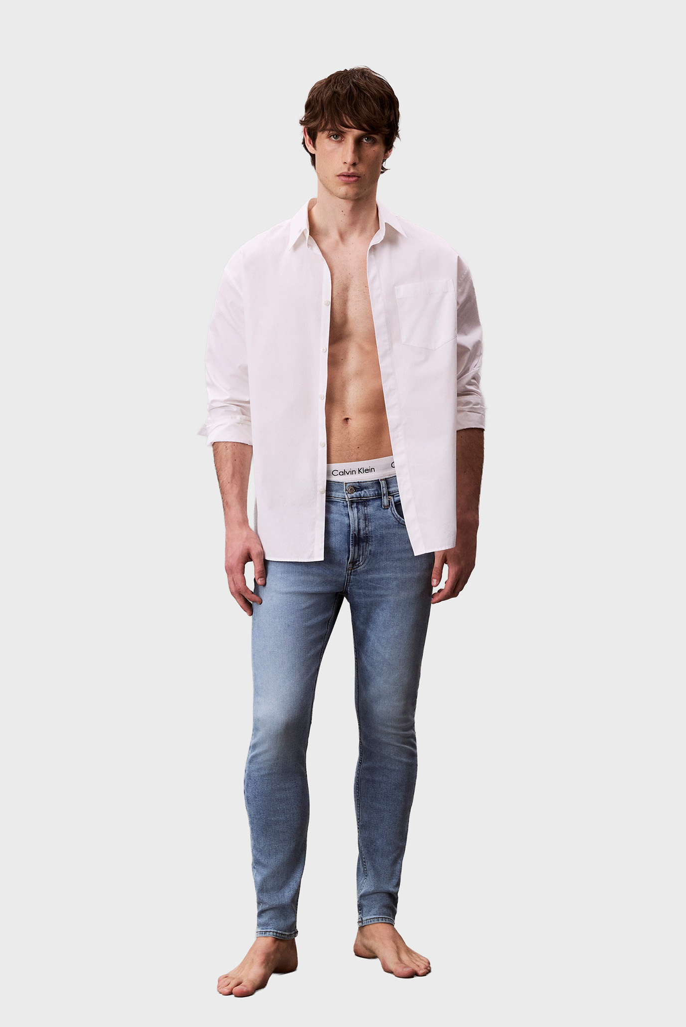 Мужские голубые джинсы SLIM TAPER Голубой 38-34 Calvin Klein Jeans LV04RC715G Мужские голубые джинсы SLIM TAPER Голубой 38-34 Calvin Klein Jeans LV04RC715G