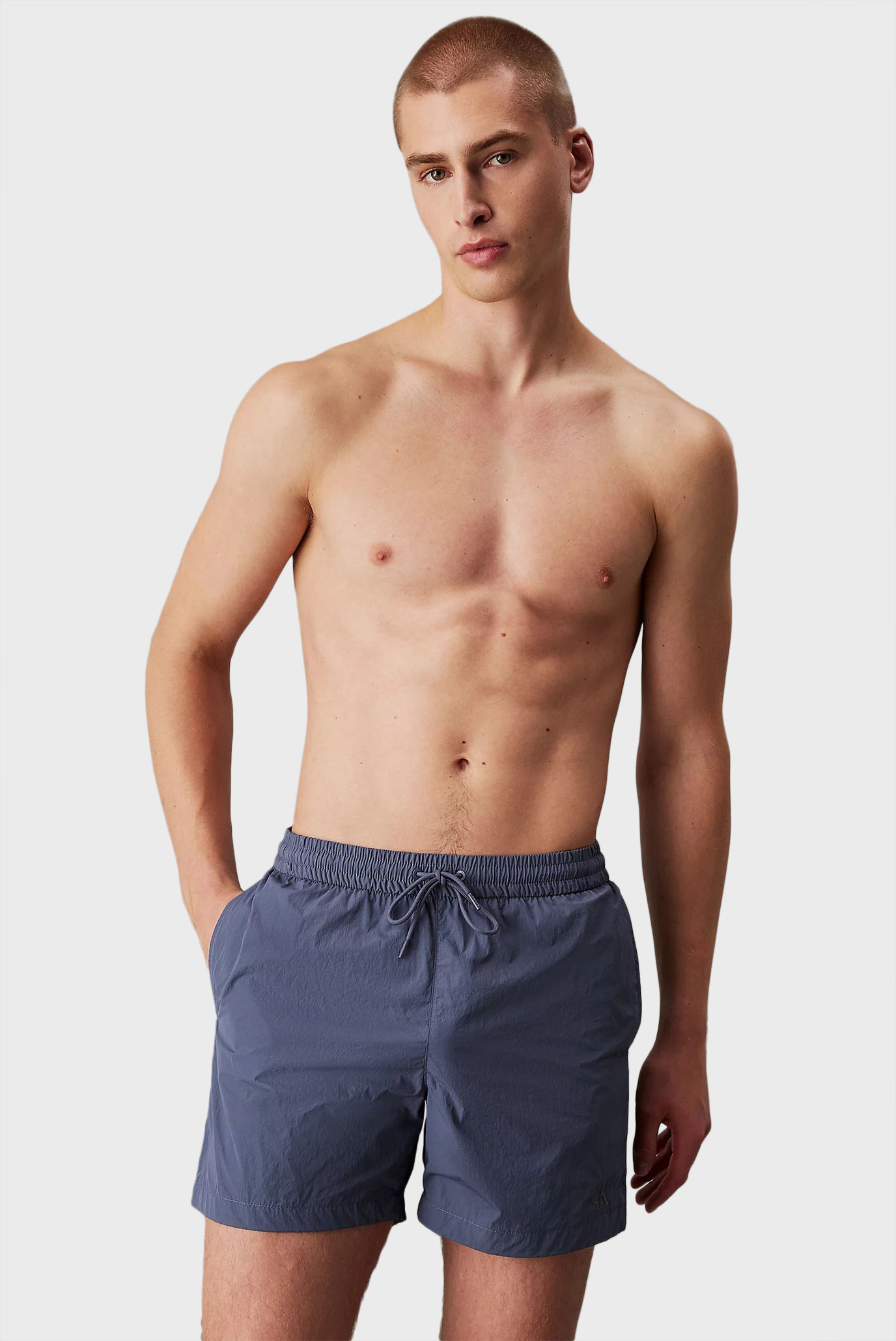 Мужские синие плавательные шорты MEDIUM DRAWSTRING Синий M Calvin Klein KM0KM01103 Мужские синие плавательные шорты MEDIUM DRAWSTRING Синий M Calvin Klein KM0KM01103