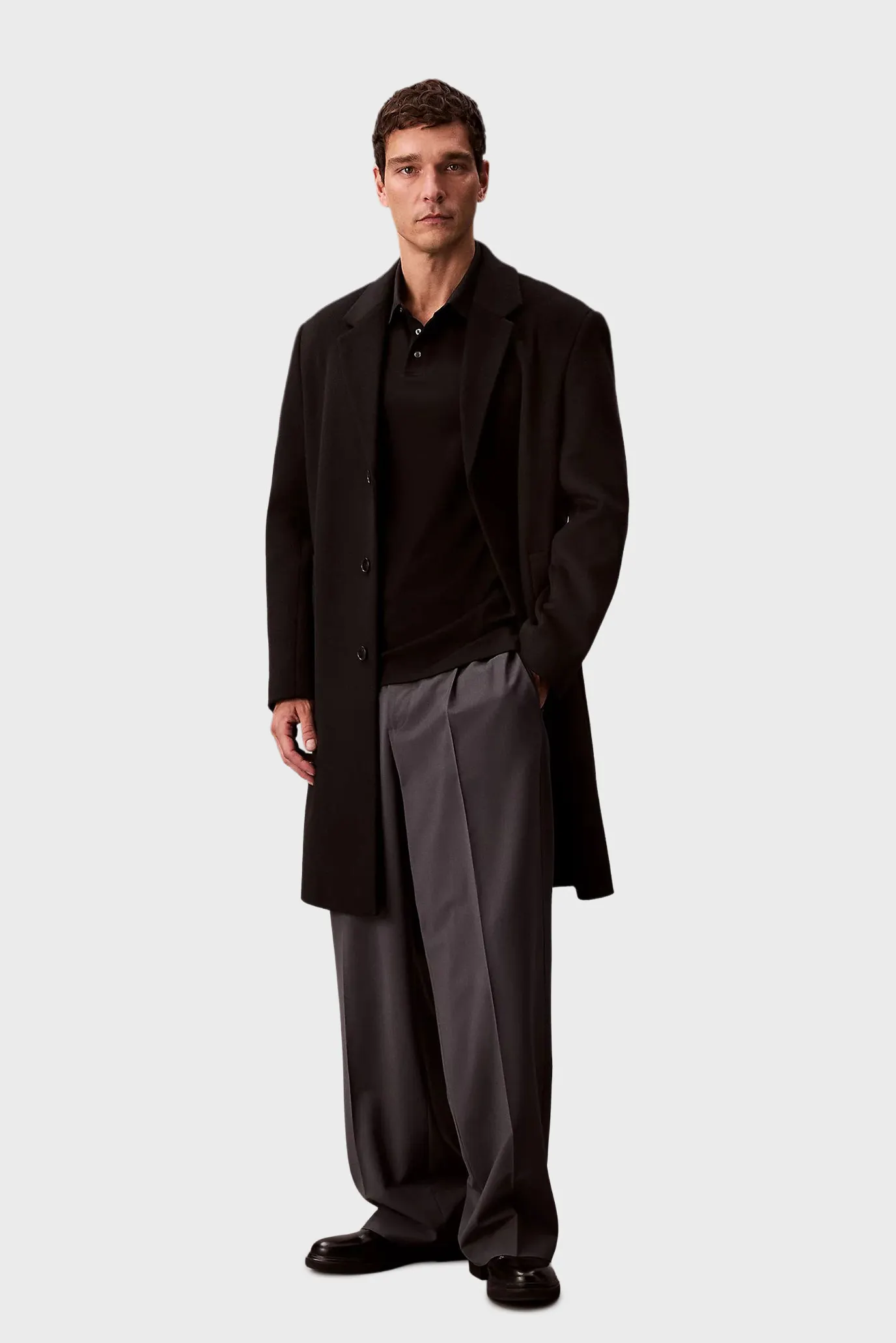 Чоловіче чорне поло SUPIMA CHEST 4