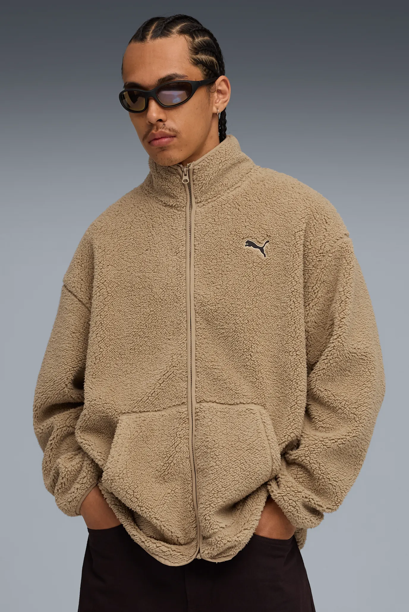 Чоловіча бежева спортивна кофта Essentials Elevated Relaxed