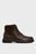 Мужские коричневые кожаные ботинки LACE UP