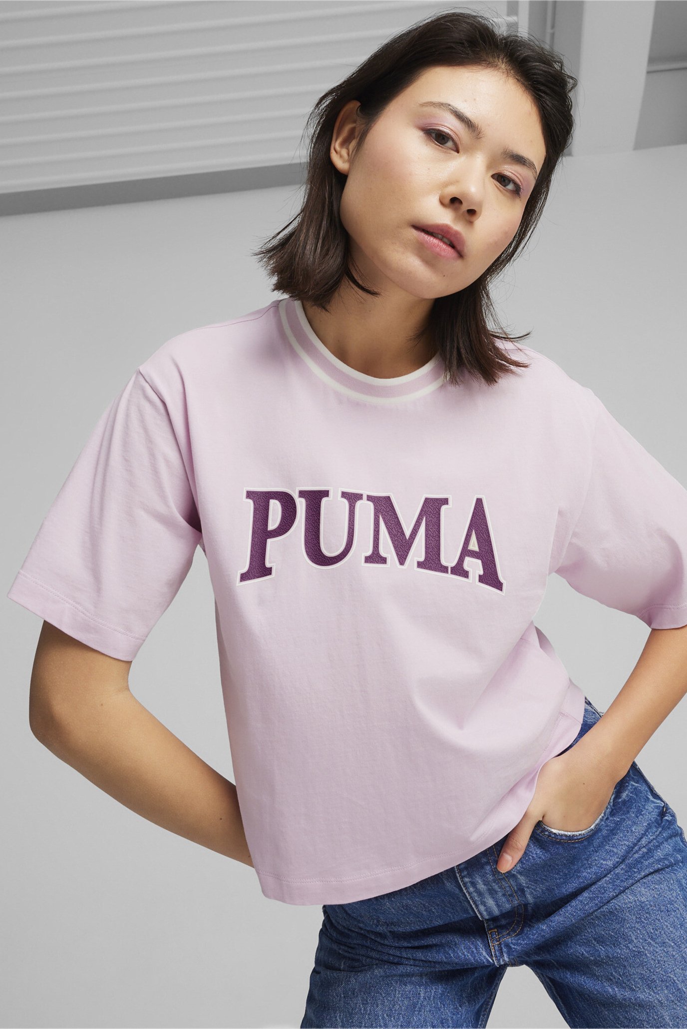Жіноча рожева футболка PUMA SQUAD Women's Graphic Tee 1