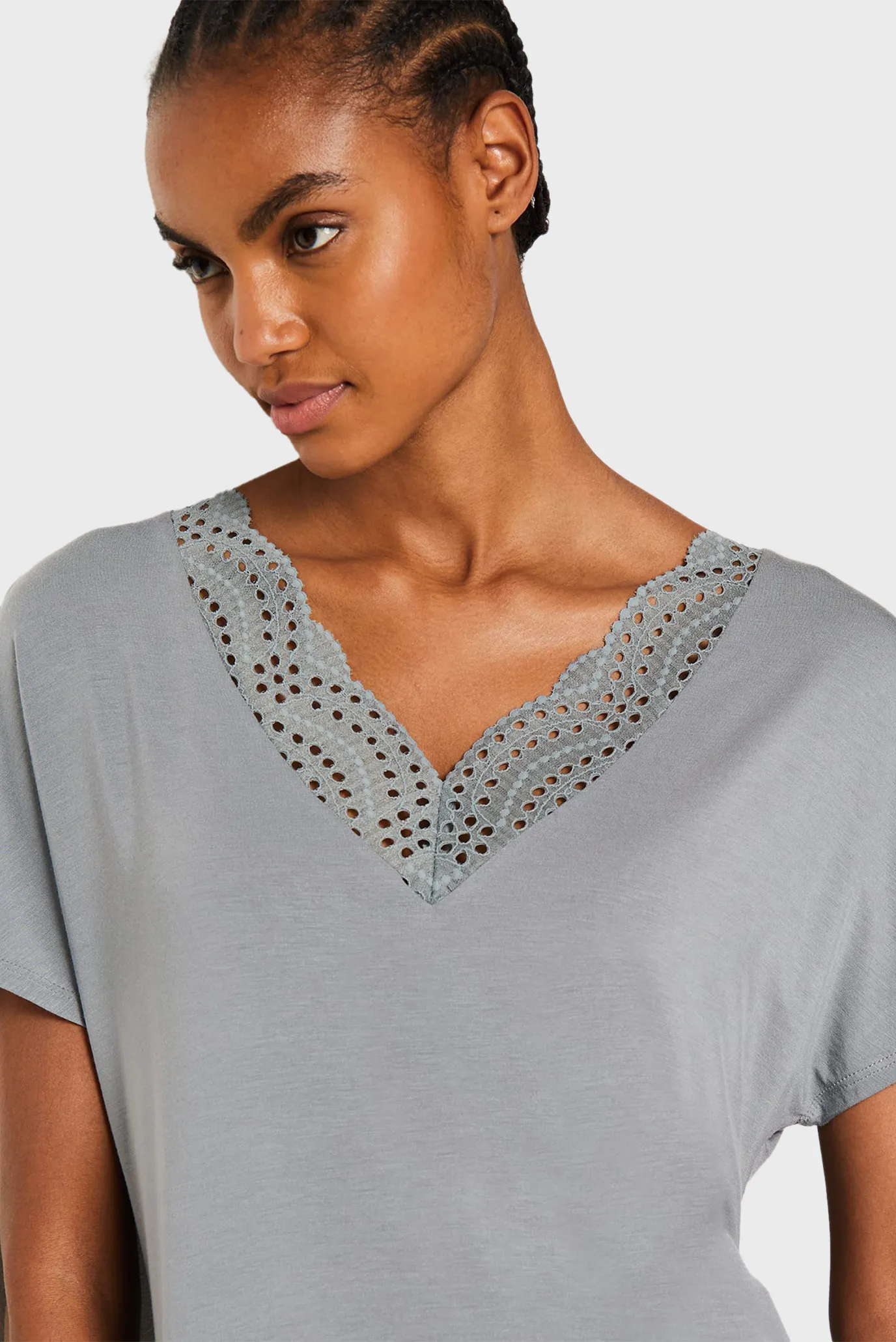 Жіноча сіра нічна сорочка JOSEPHINE 4