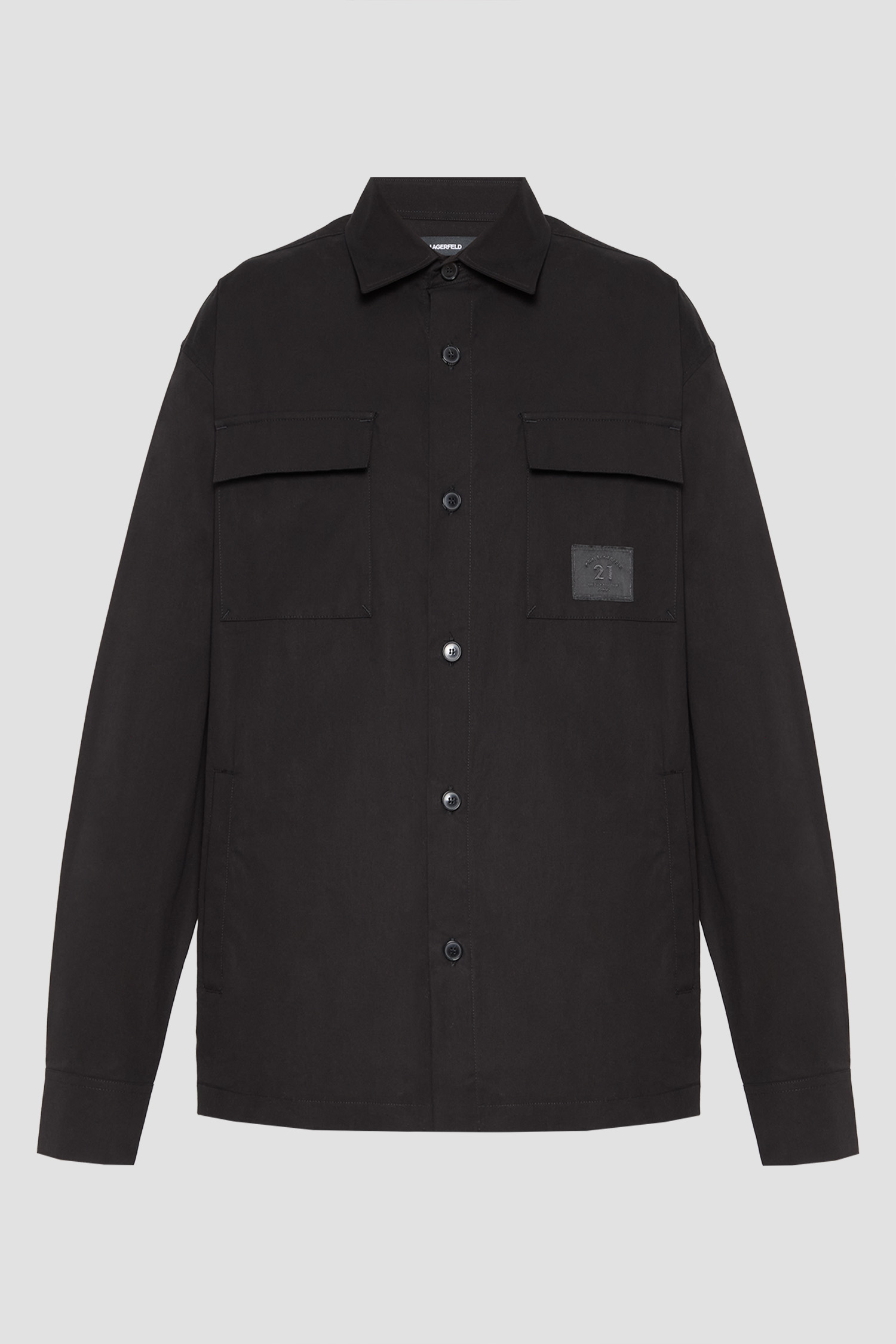 Мужская черная рубашка Черный XXL Karl Lagerfeld 553674.605967;990 Мужская черная рубашка Черный XXL Karl Lagerfeld 553674.605967;990