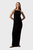 Женское черное платье CRINKLED JERSEY CAMI TOP