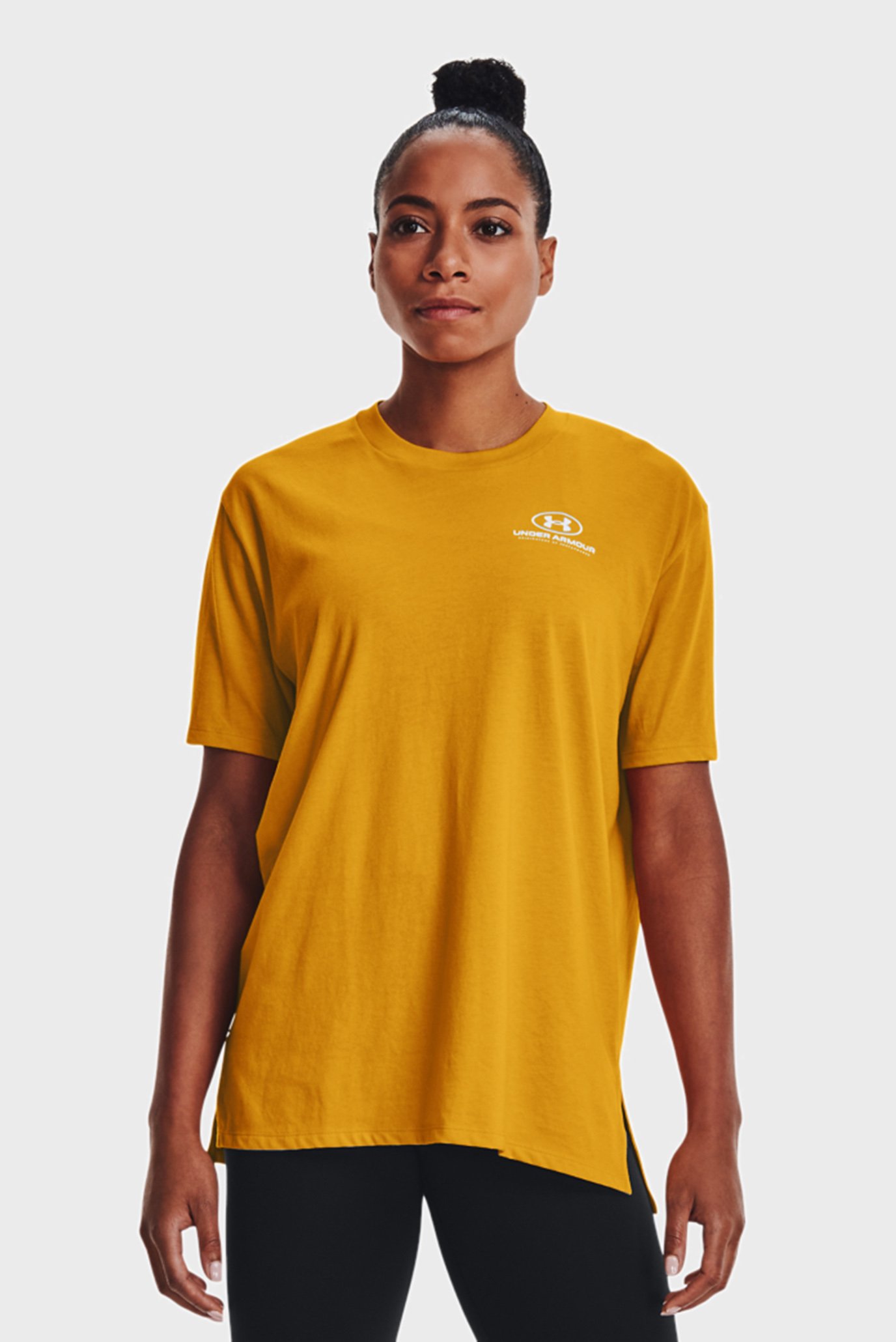 Жіноча помаранчева футболка Oversized Graphic SS 1