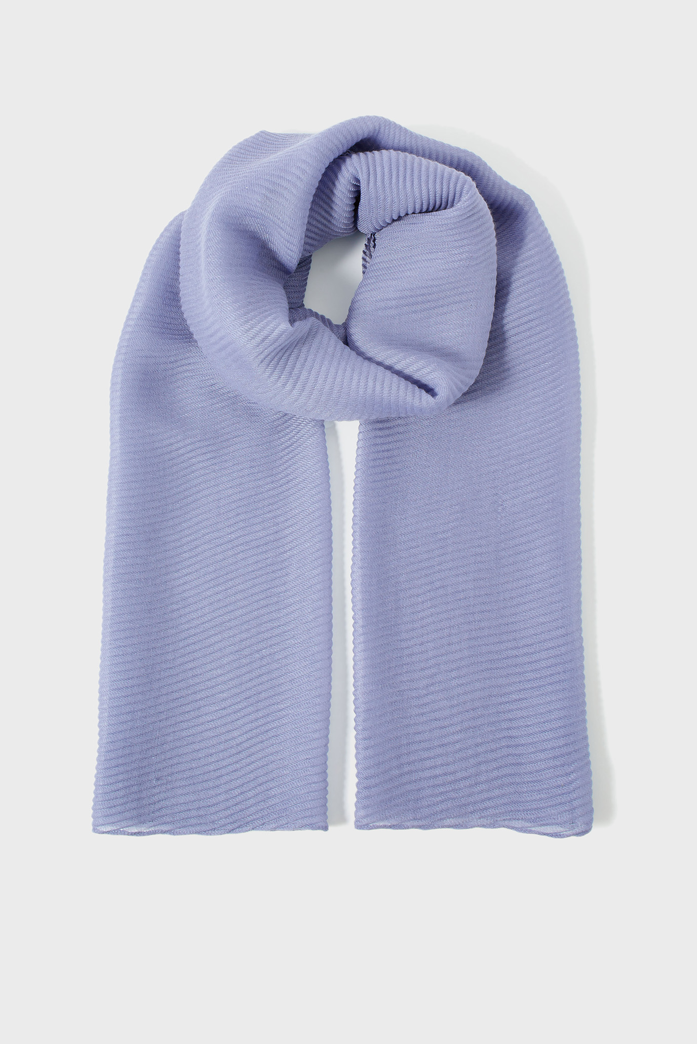 Жіночий блакитний шарф Lightweight Pleat 1
