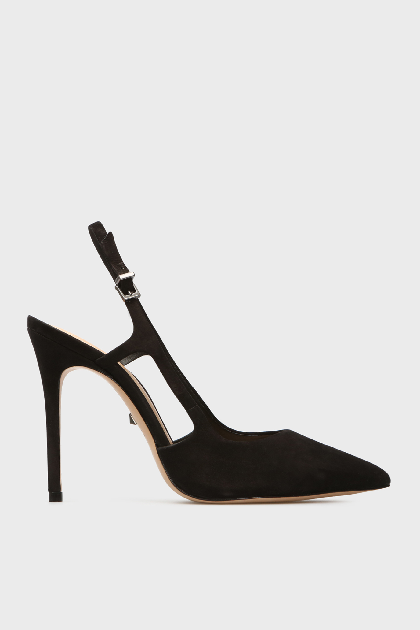 Жіночі чорні замшеві туфлі 1