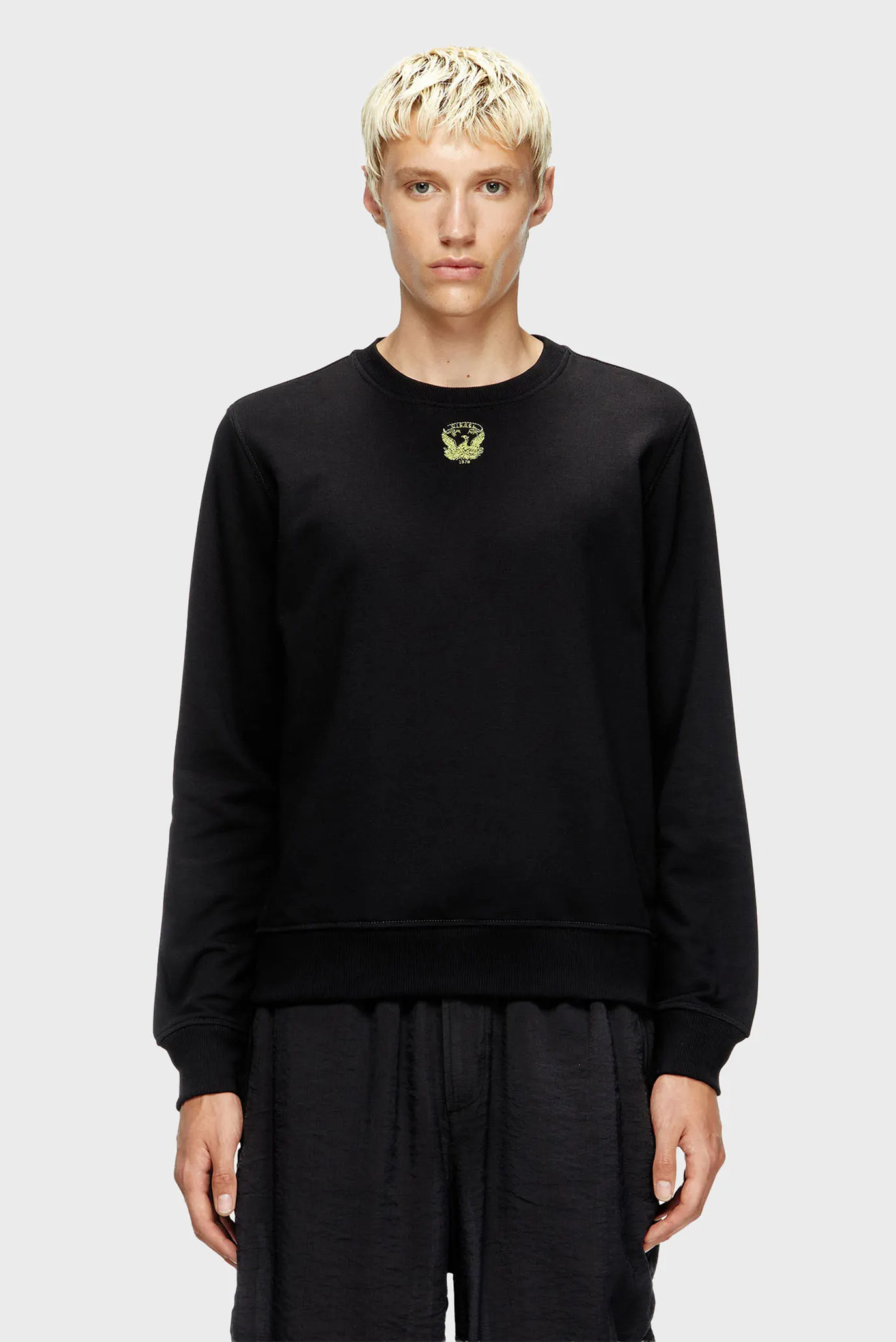 Чоловічий чорний світшот S-GINN-T1 1