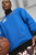 Чоловіча синя спортивна кофта Clyde's Closet Men's Basketball Pullover