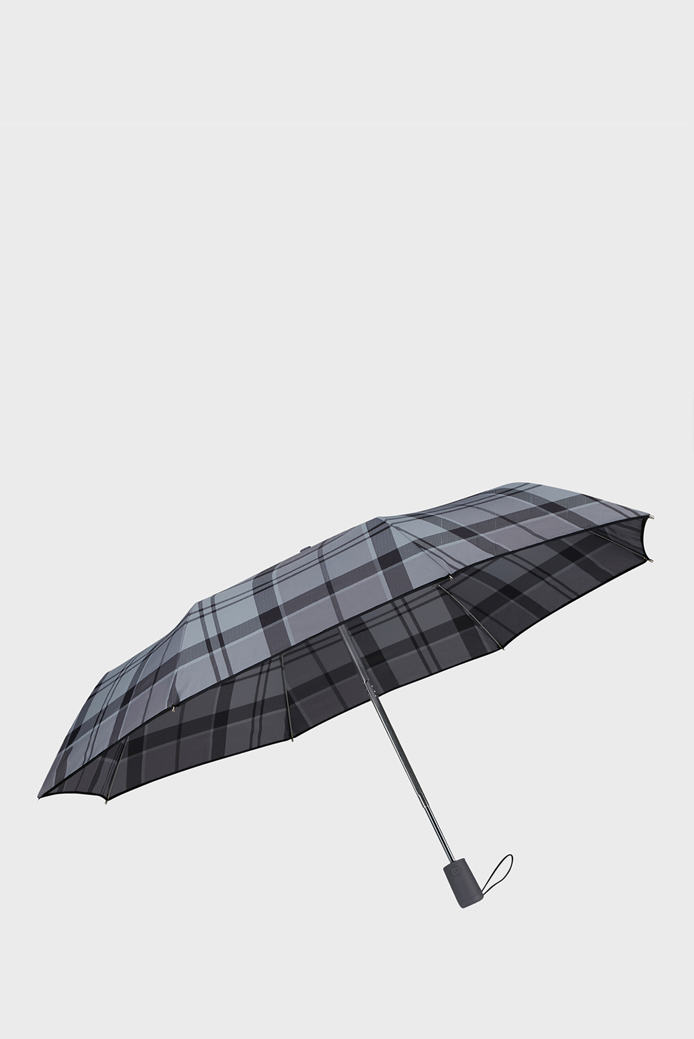 Сіра картата парасолька ALU DROP S 1