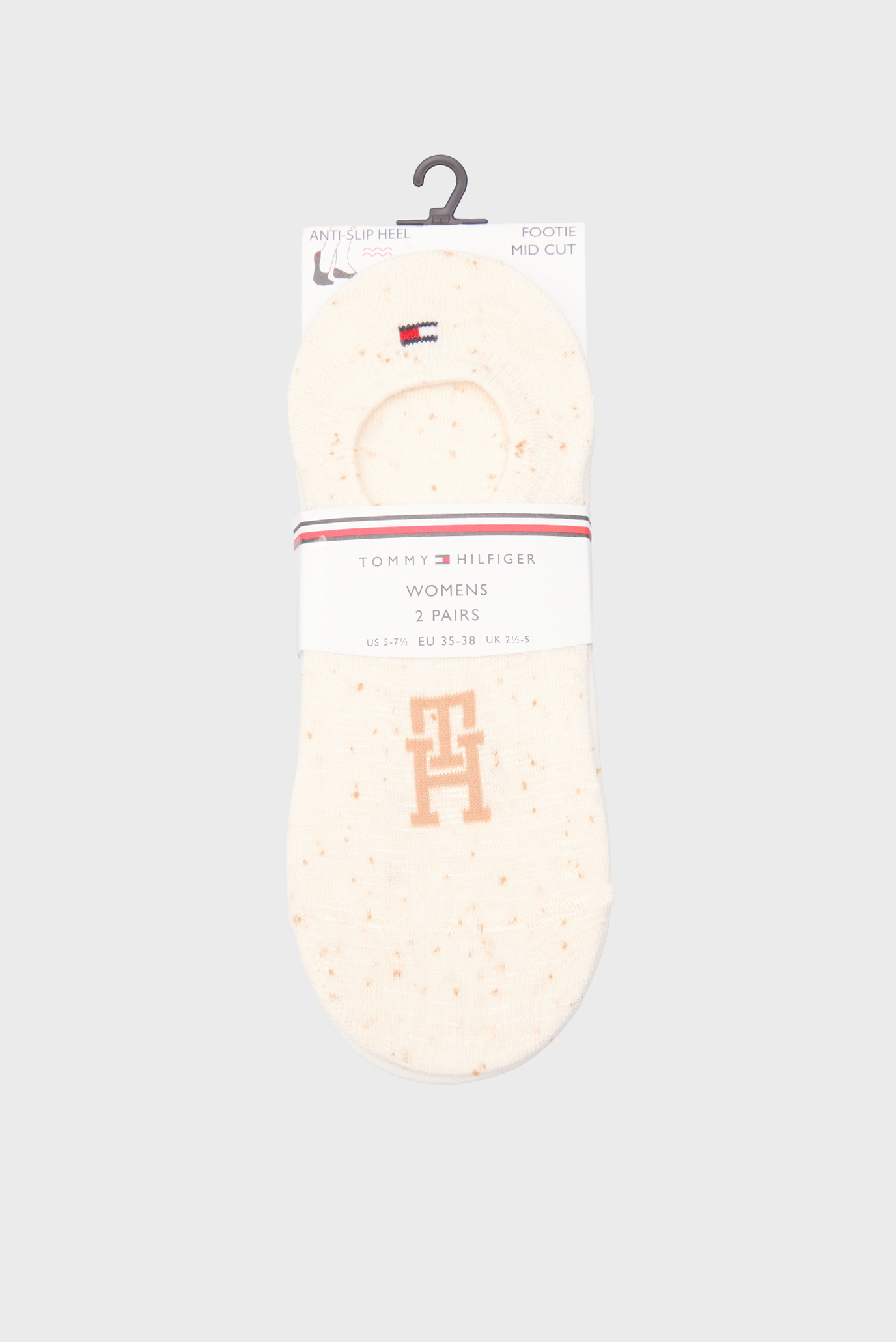 Женские белые следы (2 пары) MID CUT Белый 35-38 Tommy Hilfiger 701232982 Женские белые следы (2 пары) MID CUT Белый 35-38 Tommy Hilfiger 701232982