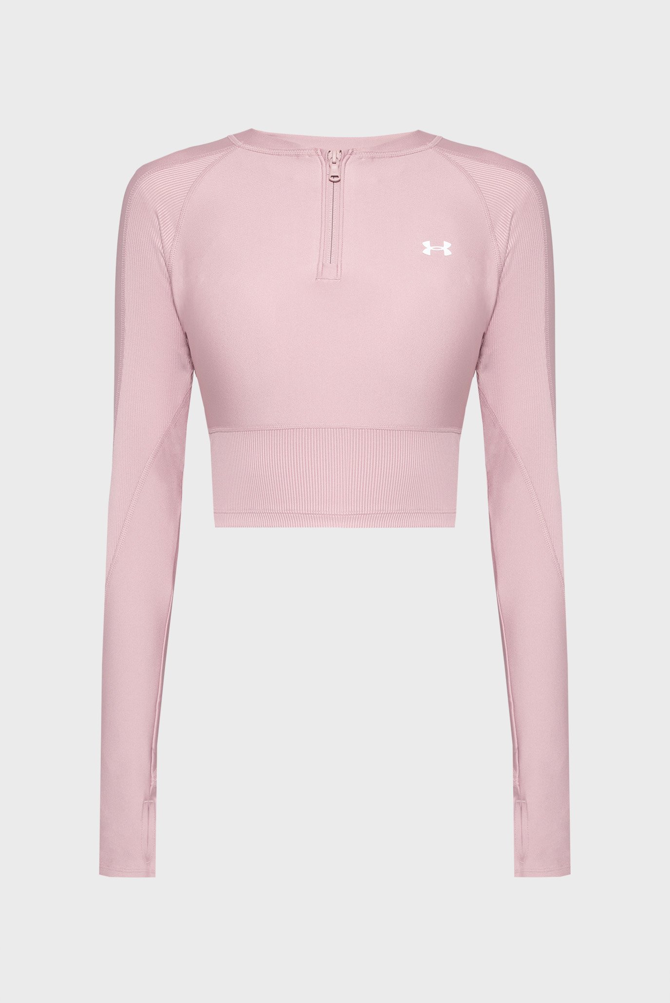 Женский розовый лонгслив UA HG Rib 1/4 Zip Розовый XS Under Armour 6003981-673 Женский розовый лонгслив UA HG Rib 1/4 Zip Розовый XS Under Armour 6003981-673