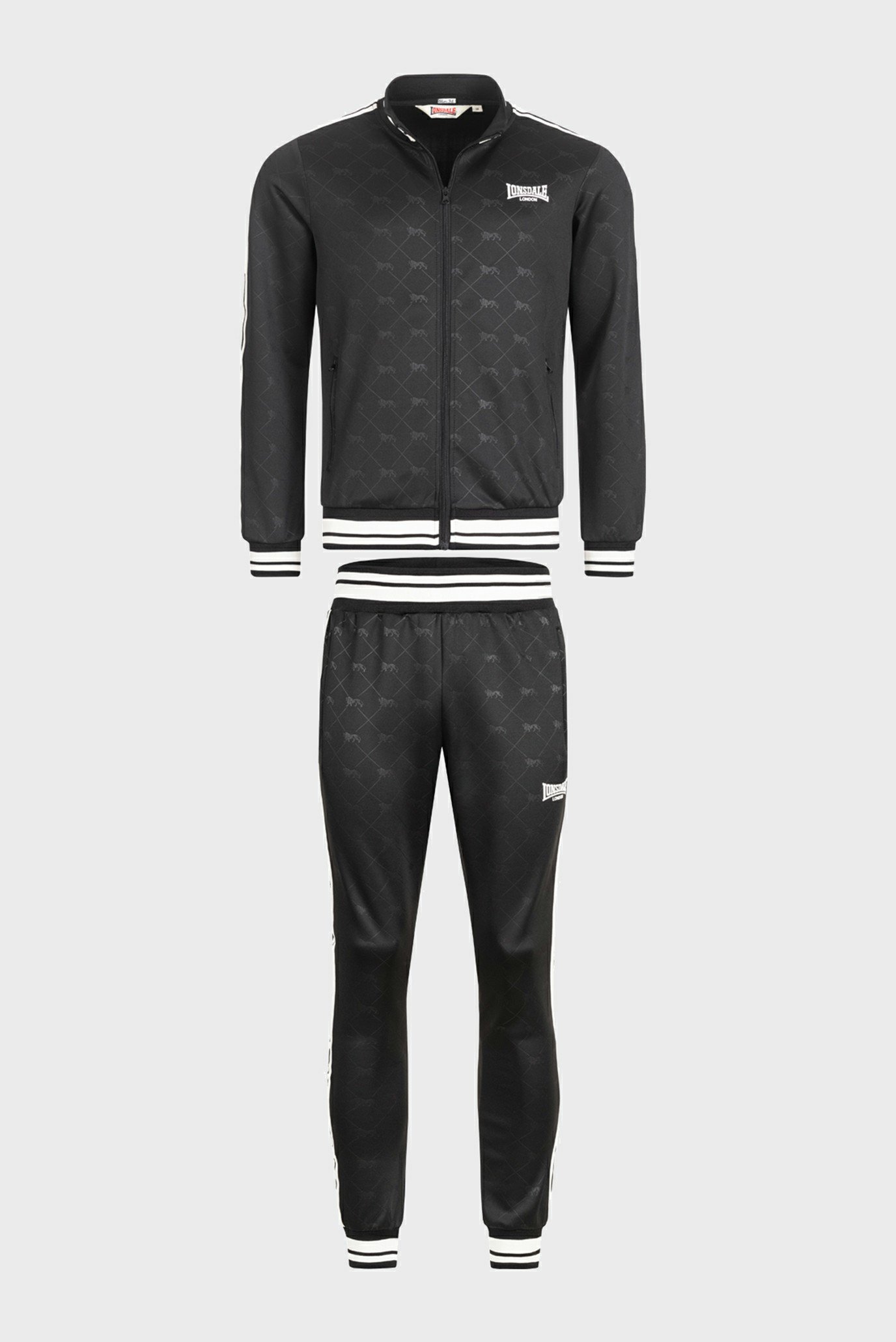 Мужской черный спортивный костюм (кофта, брюки) ASHWELL 1