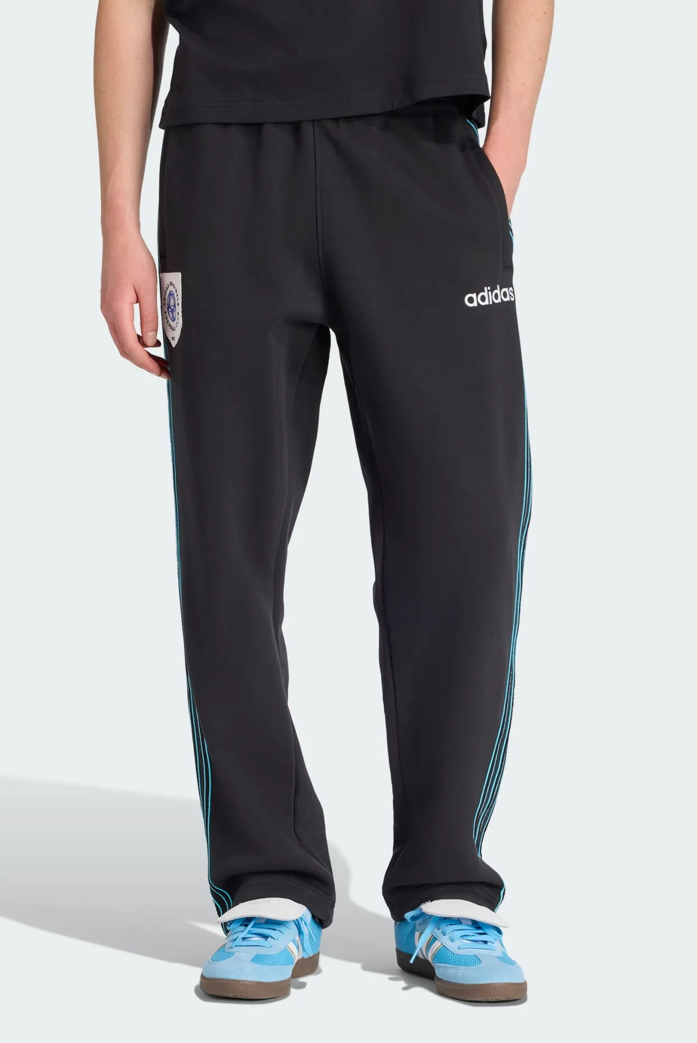 Чоловічі чорні спортивні штани Mesh Stripe 1