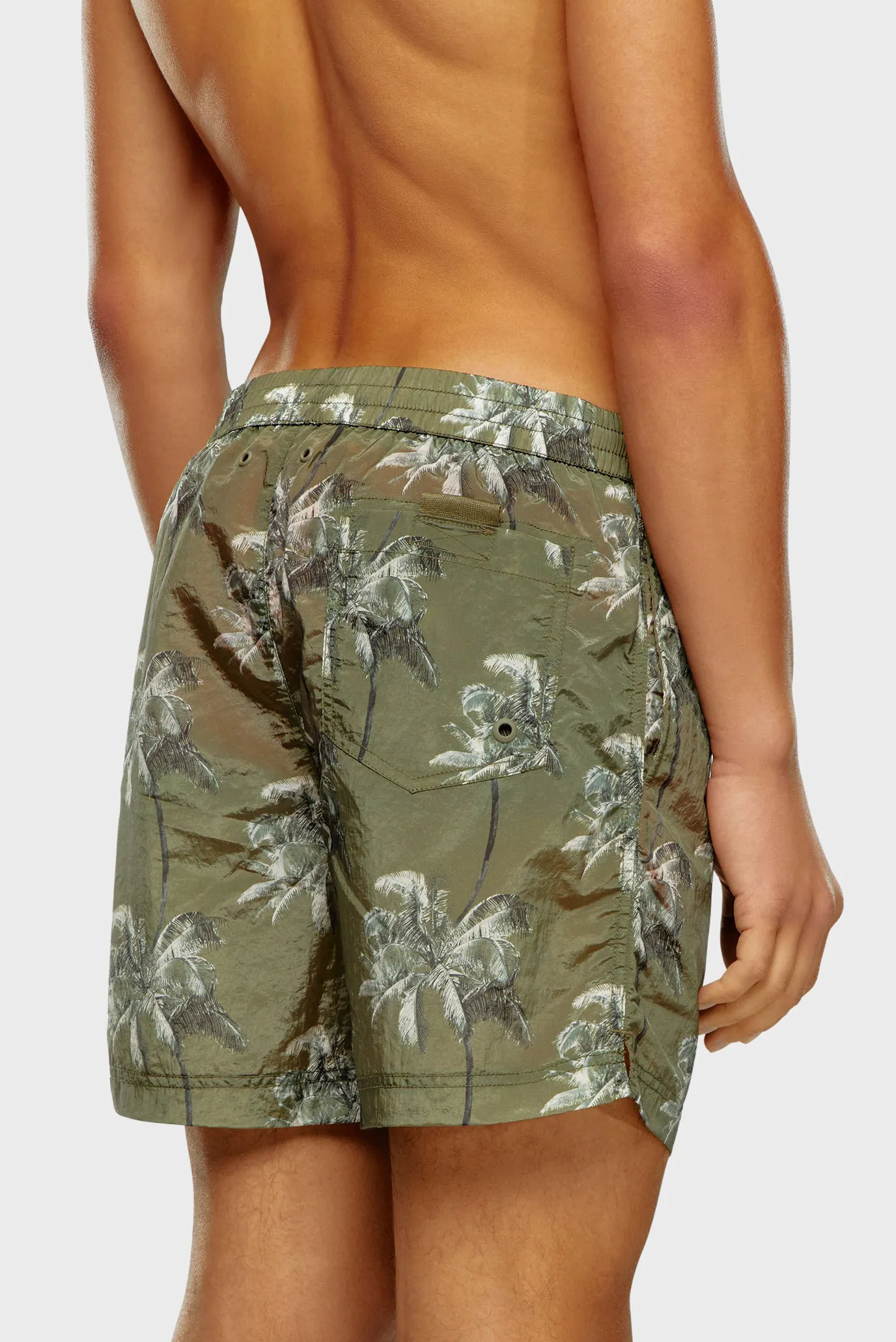 Мужские оливковые плавательные шорты с узором BMBX-RIO-41CM-PARACHUTE CALZONCINI 2