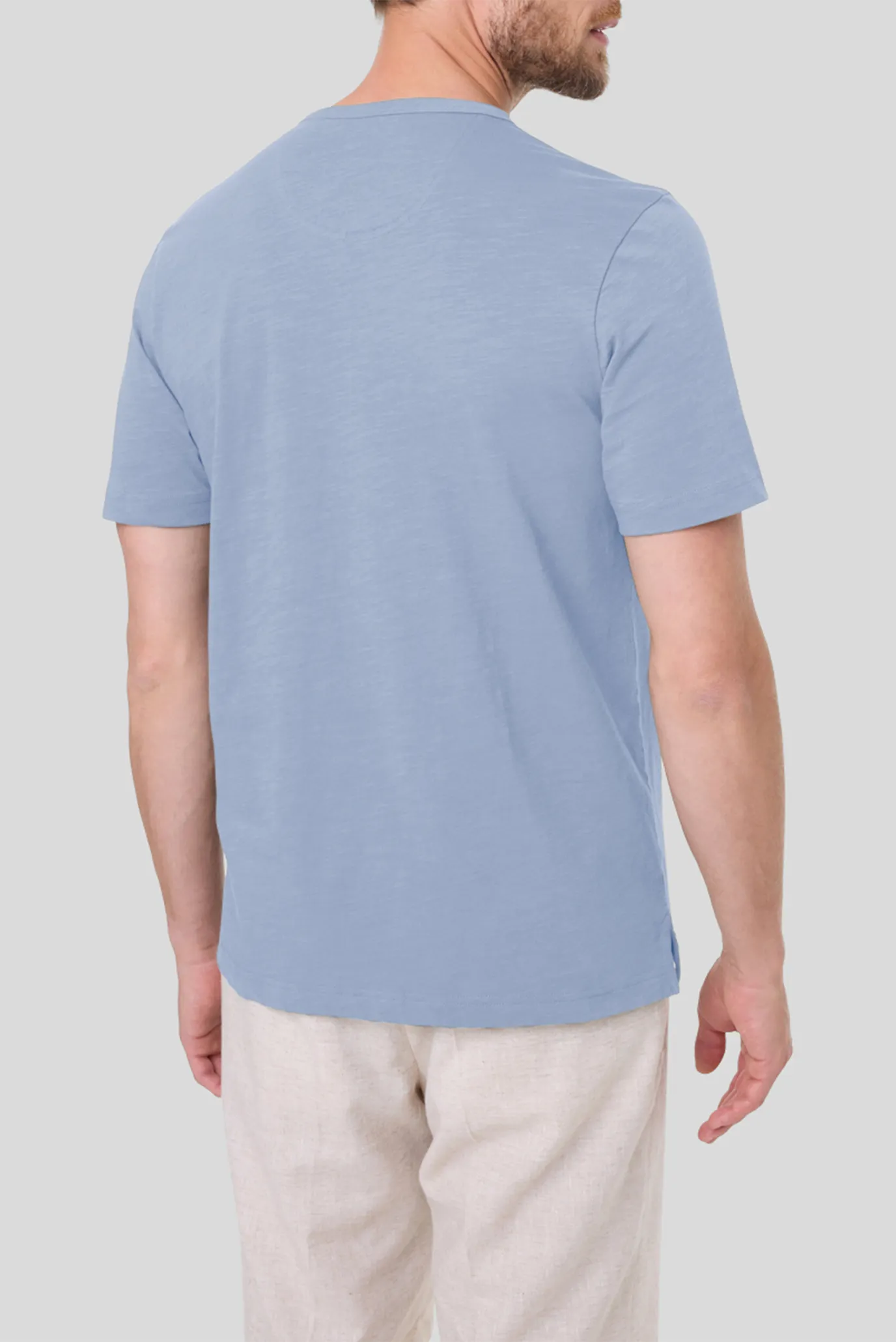 Мужская голубая футболка 3