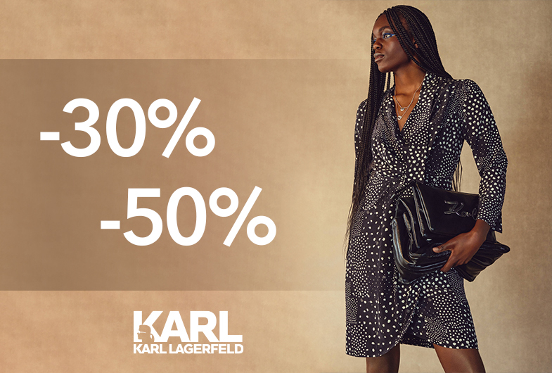 -30% и -50% на Karl Lagerfeld