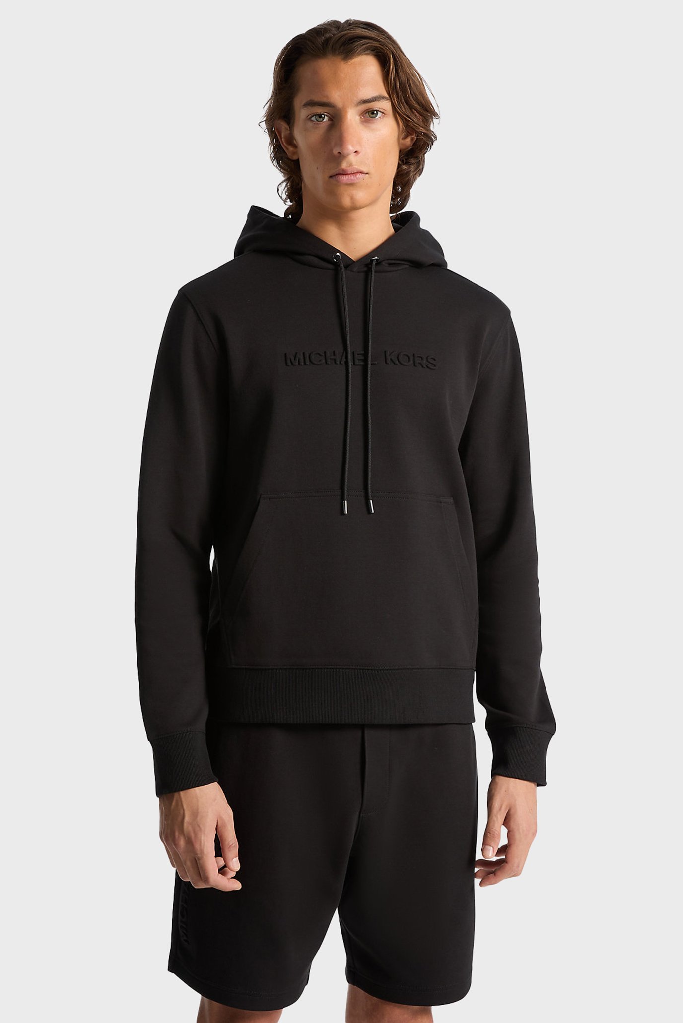 Мужское черное худи EMBOSSED LOGO HOODIE Черный XL Michael Kors CR552G25MF Мужское черное худи EMBOSSED LOGO HOODIE Черный XL Michael Kors CR552G25MF