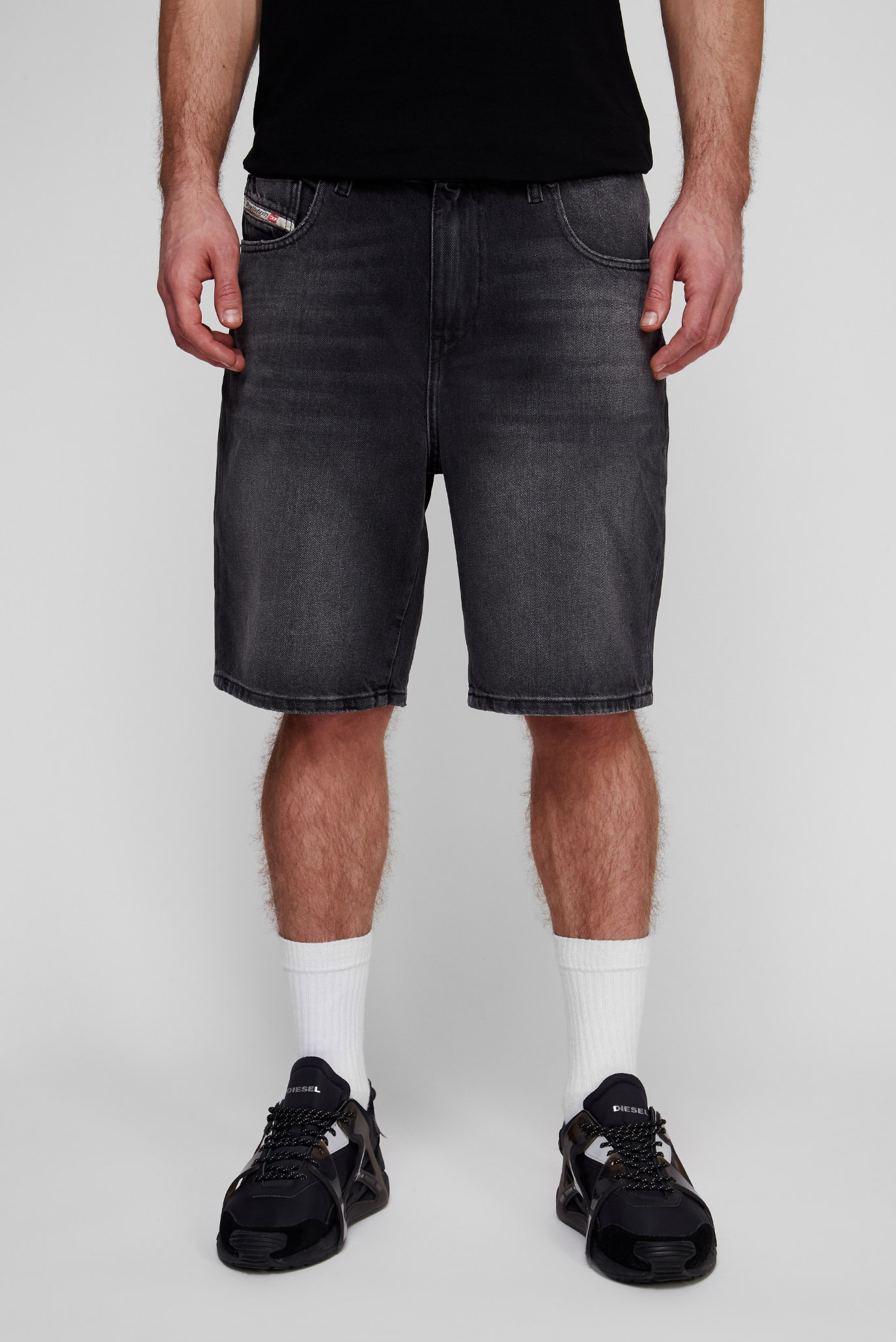 Чоловічі сірі джинсові шорти D-STRUKT-SHORT 1