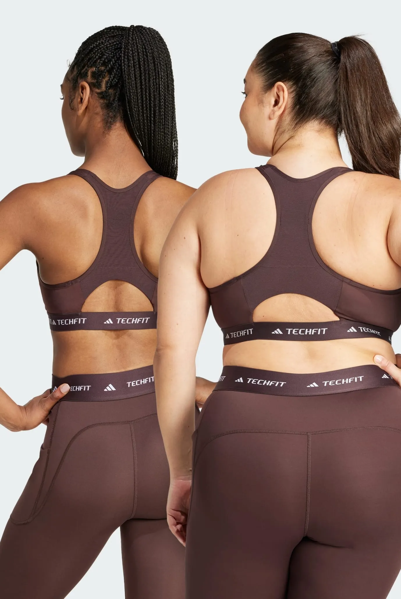 Жіночий коричневий топ Techfit Medium-Support 4