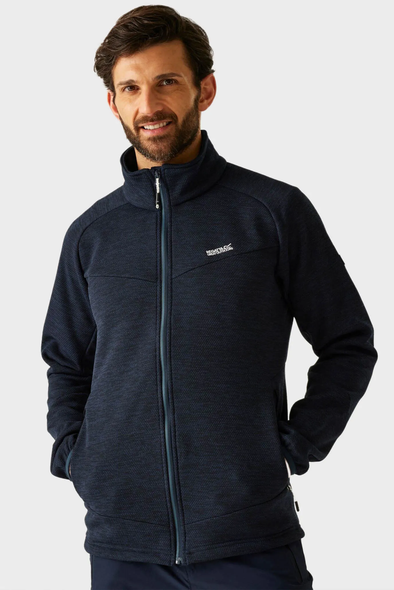 Мужская темно-синяя спортивная кофта 1