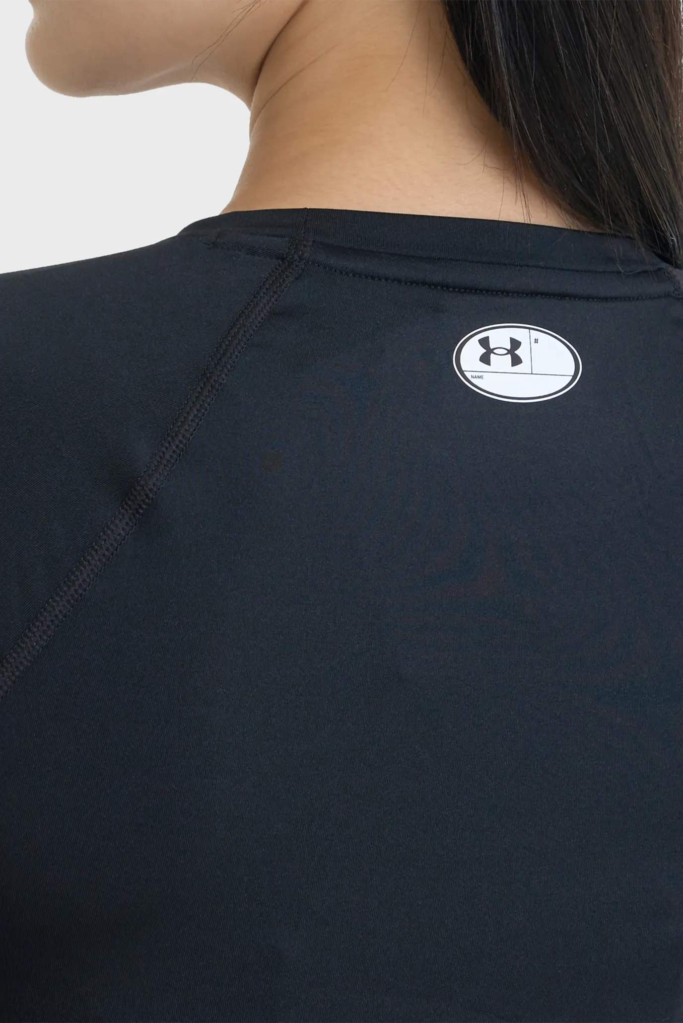 Жіночий чорний лонгслів UA HG Authentics Comp LS 5