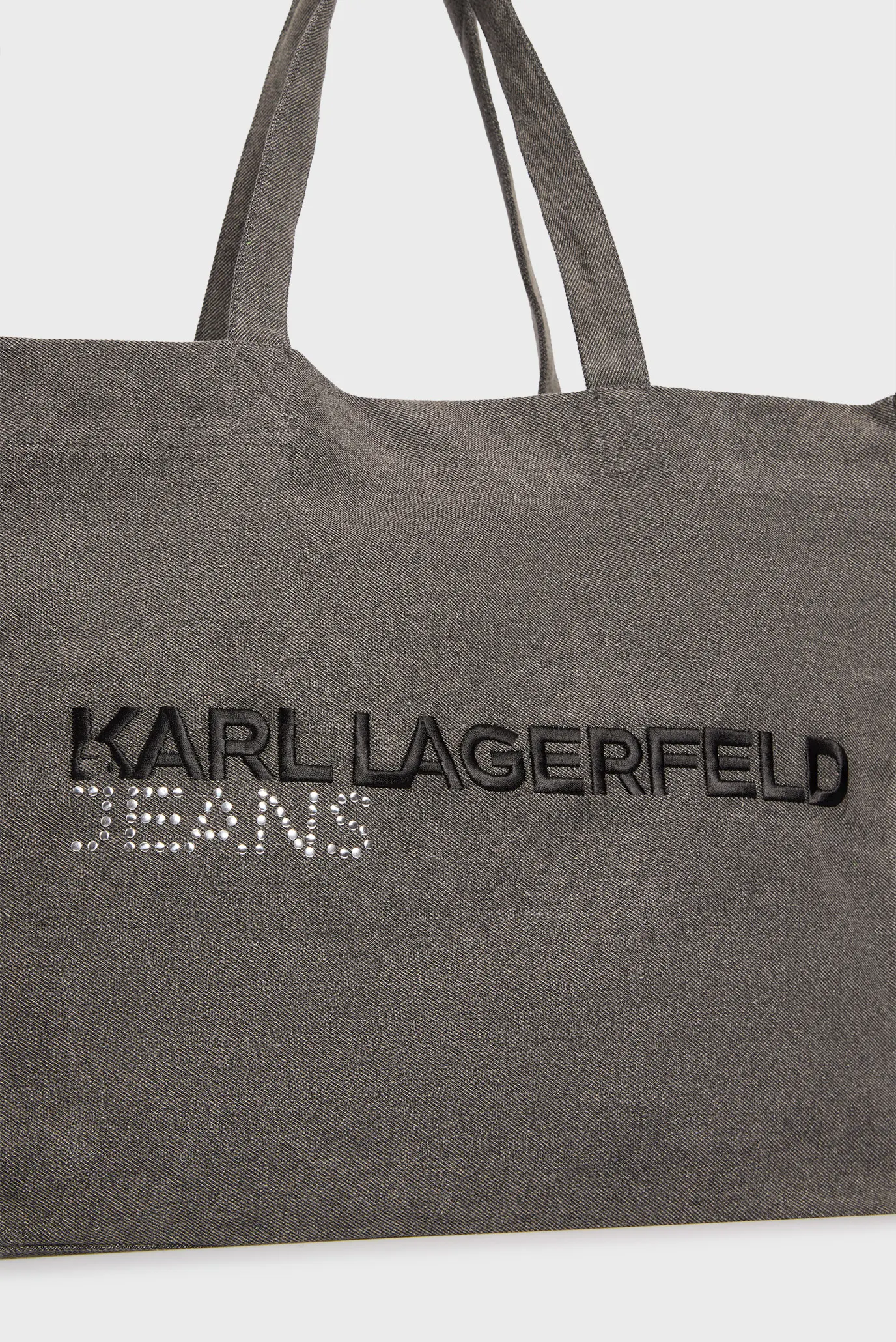 Жіночий темно-сірий джинсовий шопер ew logo 2