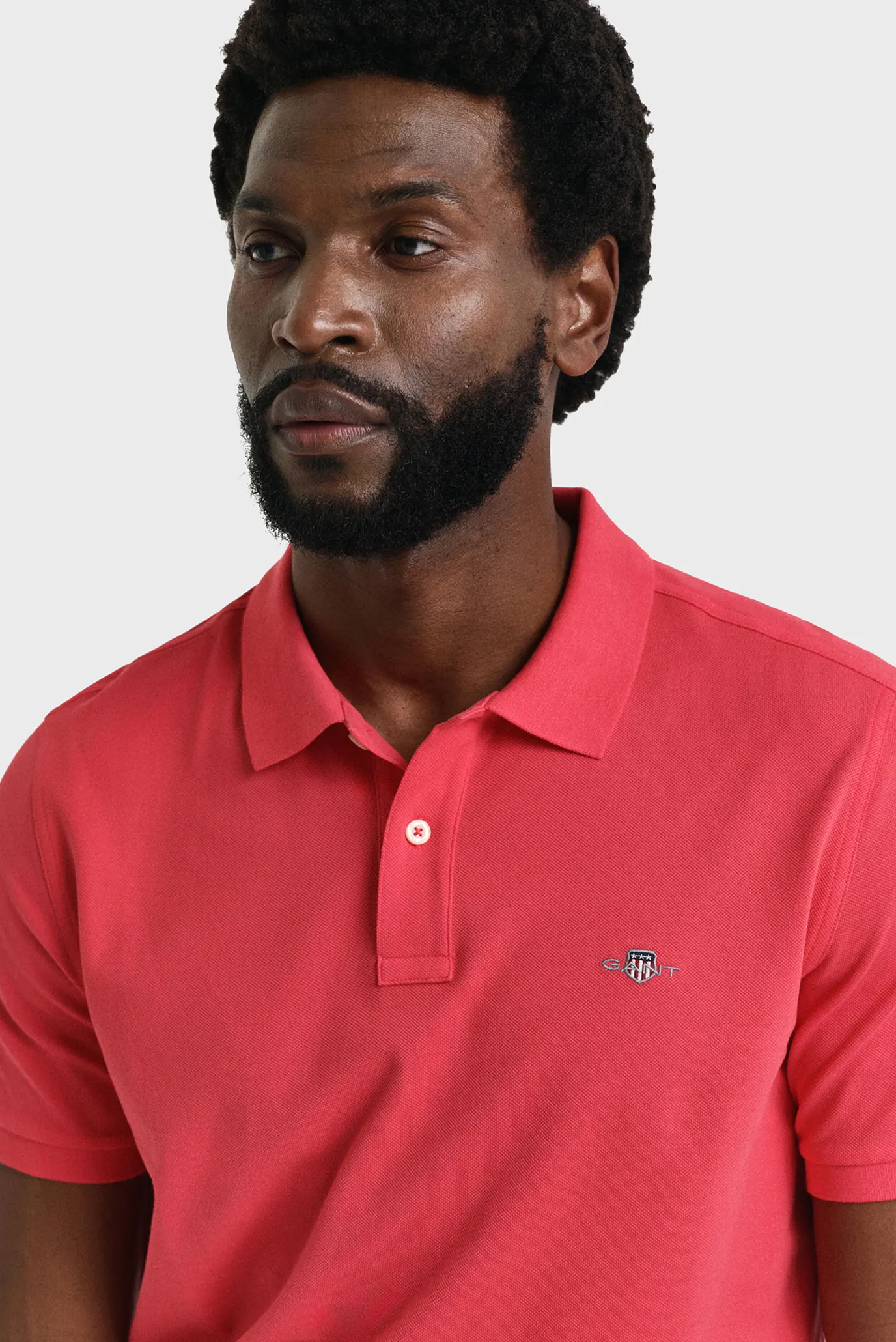 Чоловіче червоне поло REG SHIELD SS PIQUE 3