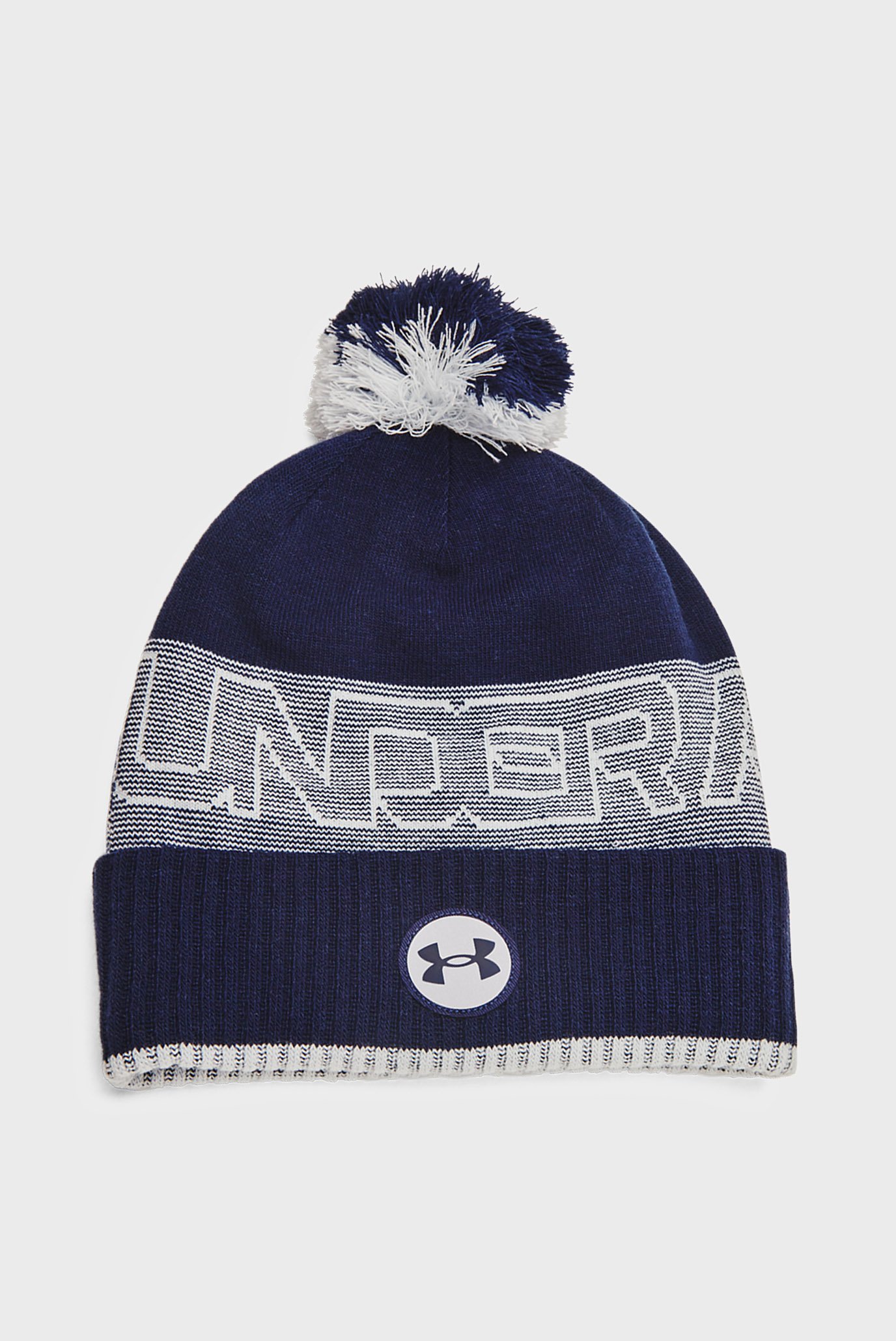 Чоловіча синя шапка UA Halftime Fleece Beanie 1