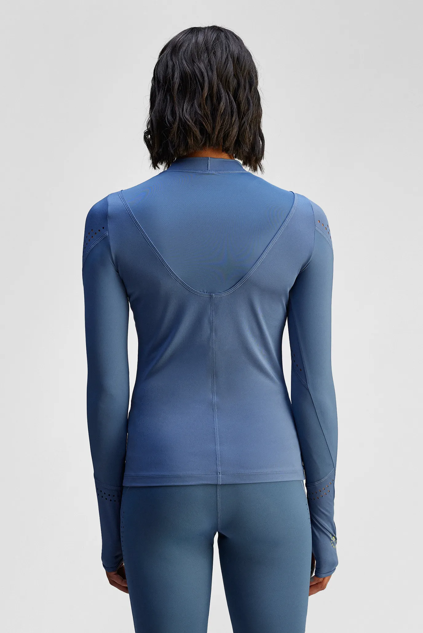 Жіночий синій лонгслів adidas by Stella McCartney TruePurpose 3