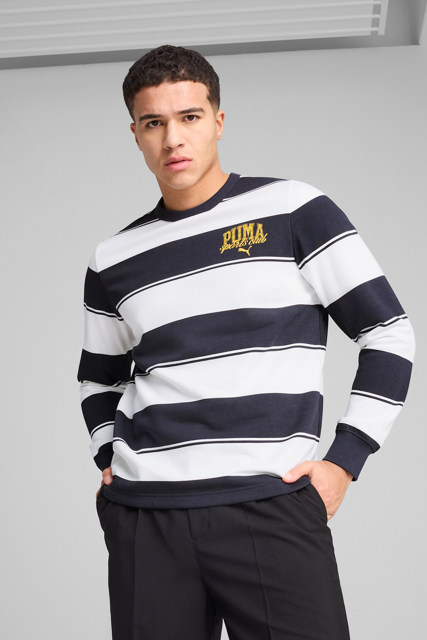 Чоловічий світшот у смужку PUMA Class Striped Crew Men 1