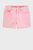 Детские розовые джинсовые шорты