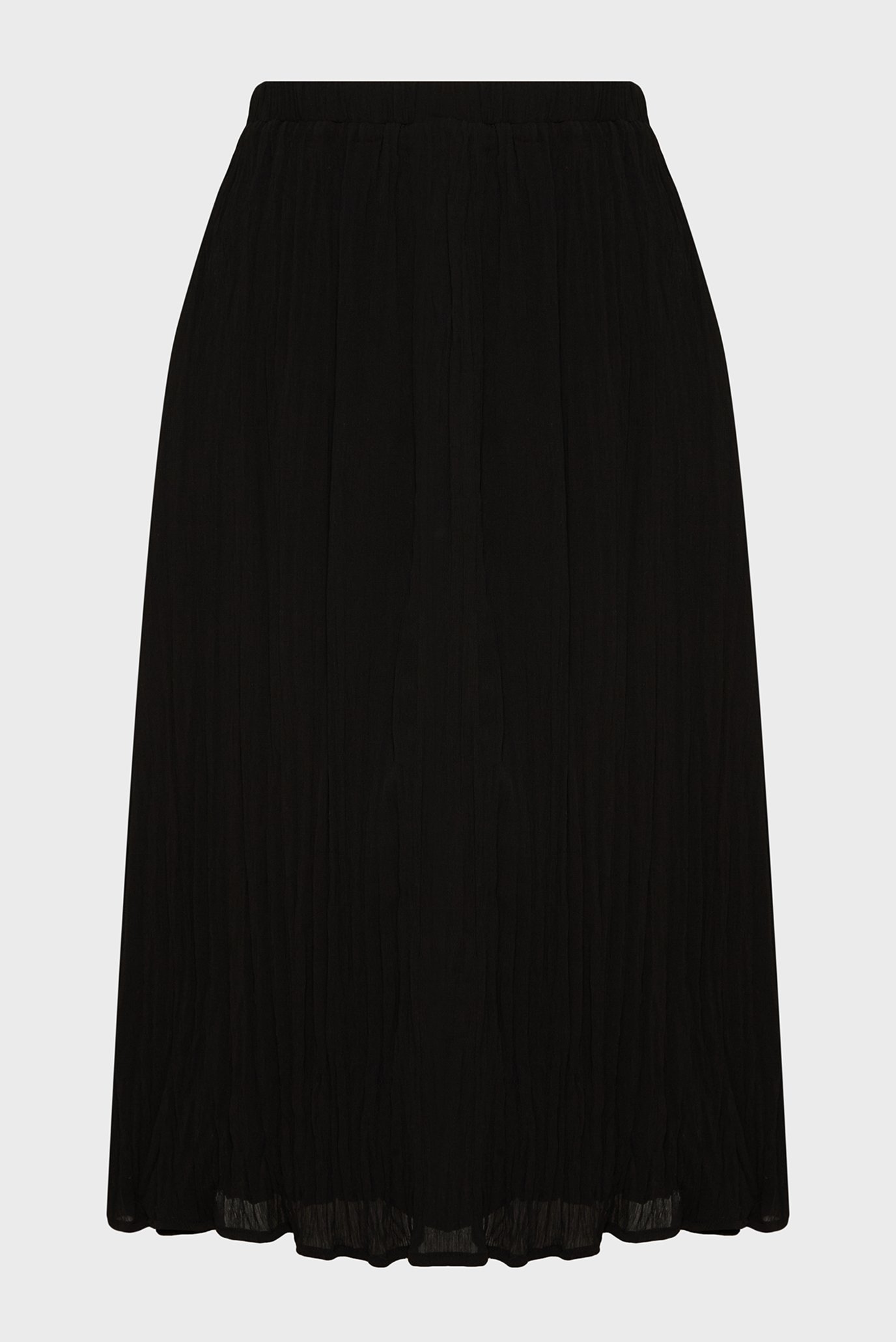 Женская черная юбка PLEATED MIDI SKIRT 1