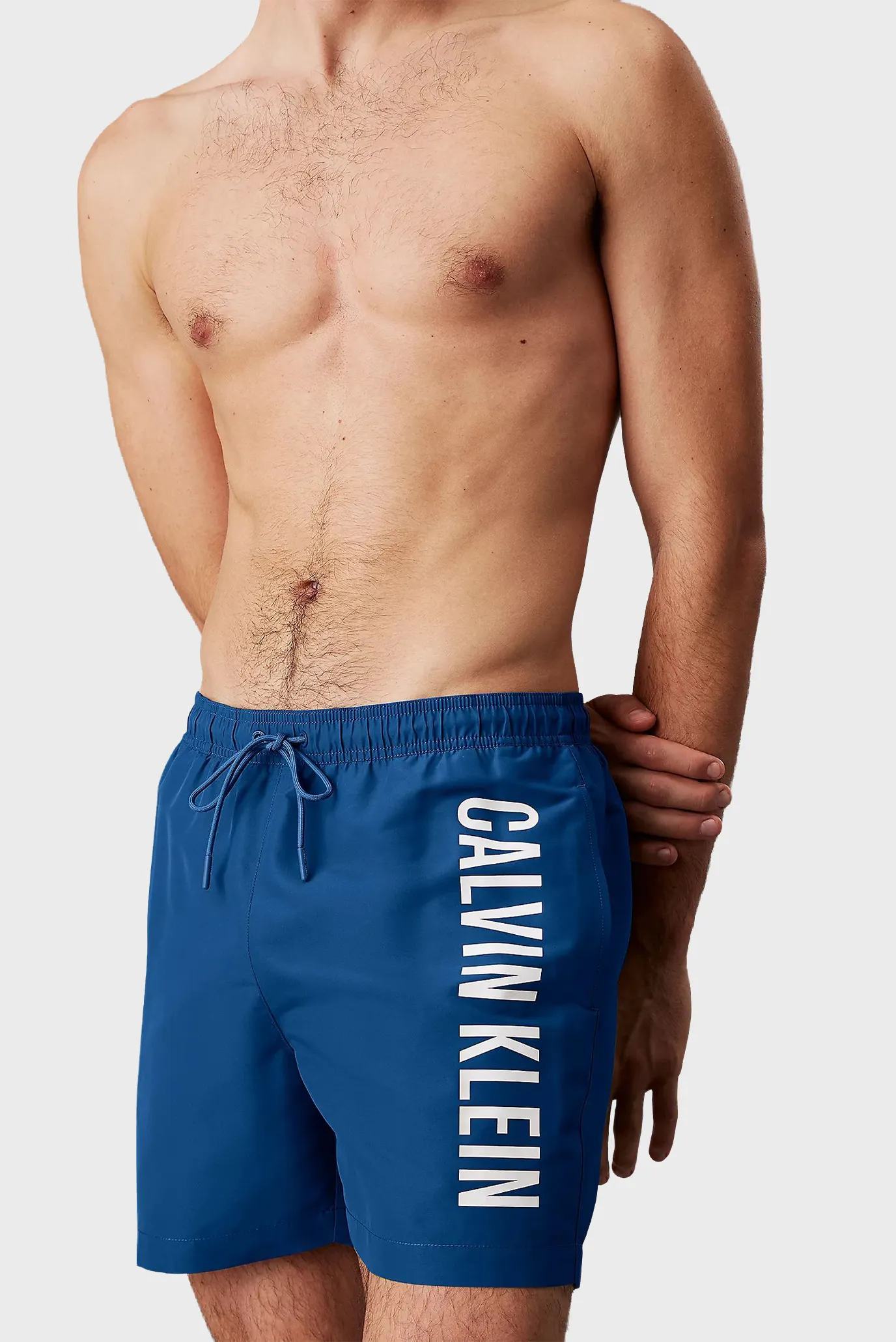 Мужские синие плавательные шорты MEDIUM DRAWSTRING 4