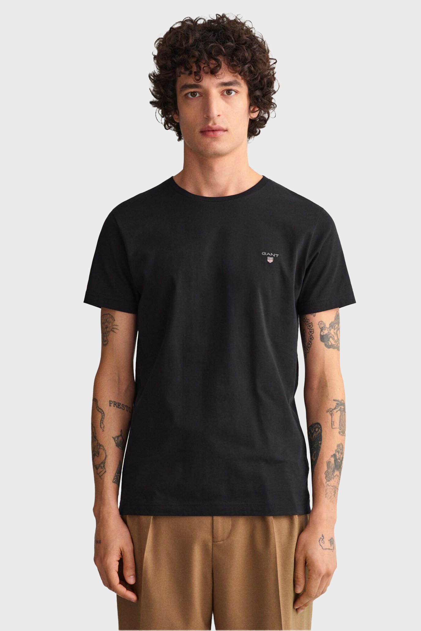 Чоловіча чорна футболка ORIGINAL SLIM 1