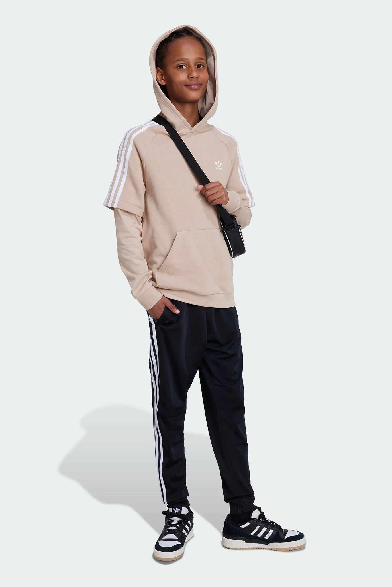 Детское бежевое худи Trefoil Kids 2