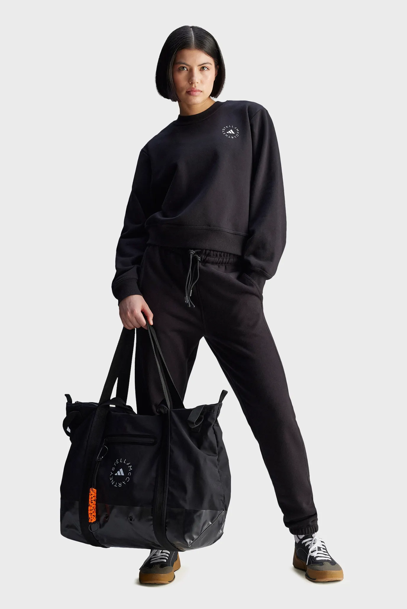 Женский черный свитшот adidas by Stella McCartney Regular adidas