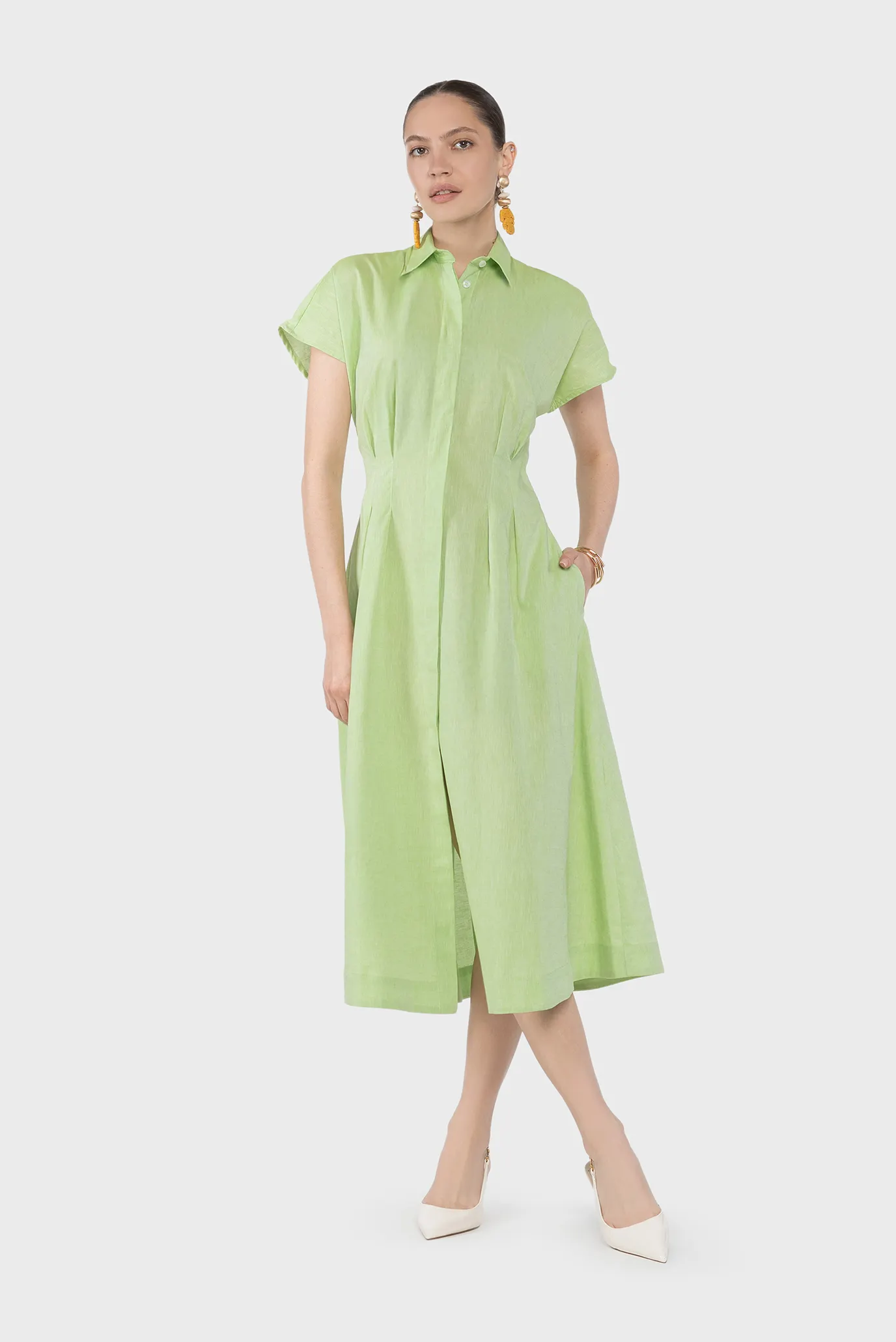 Жіноча салатова сукня 1