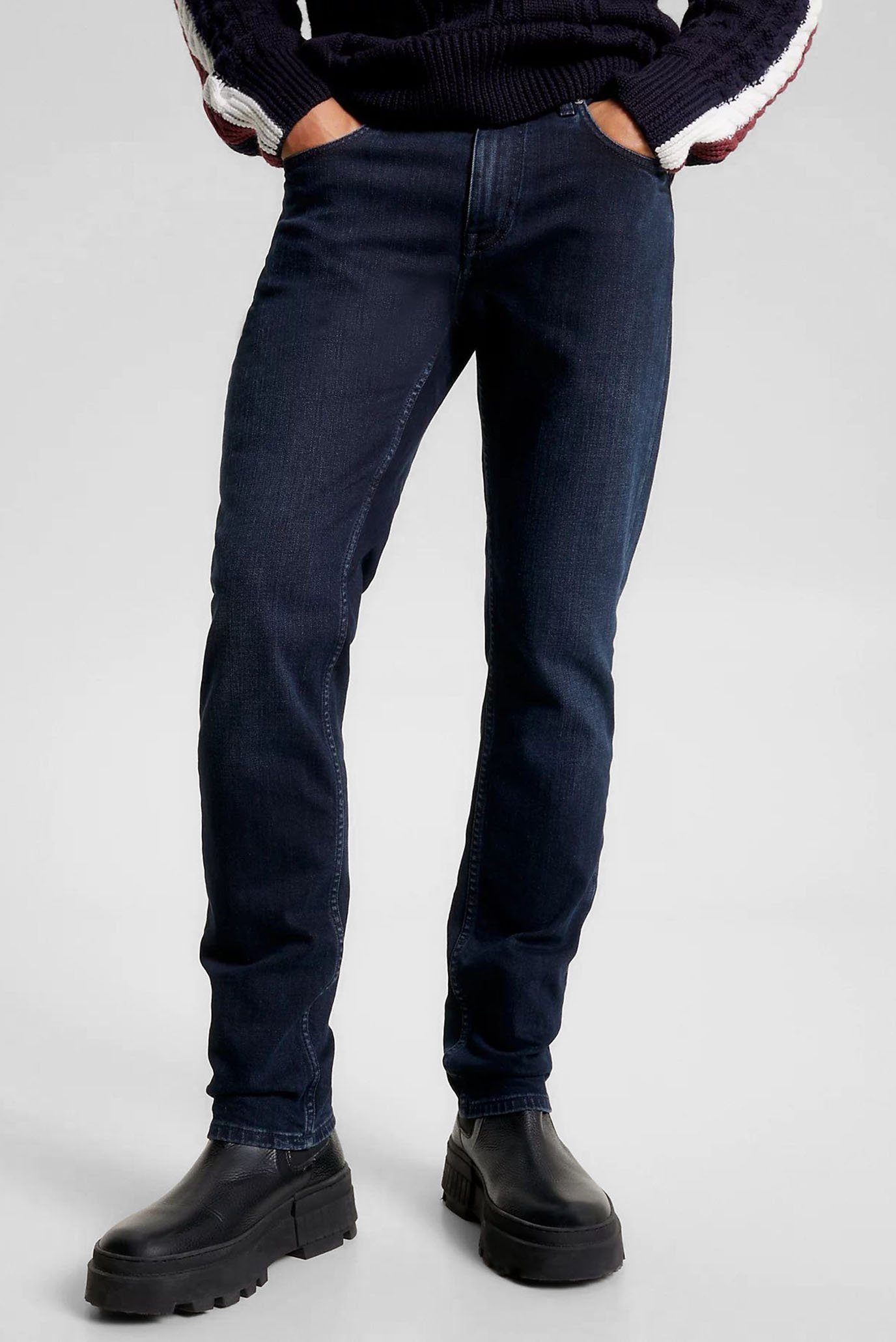 Мужские темно-синие джинсы STRAIGHT DENTON STR MEEK BLUEBLK 1